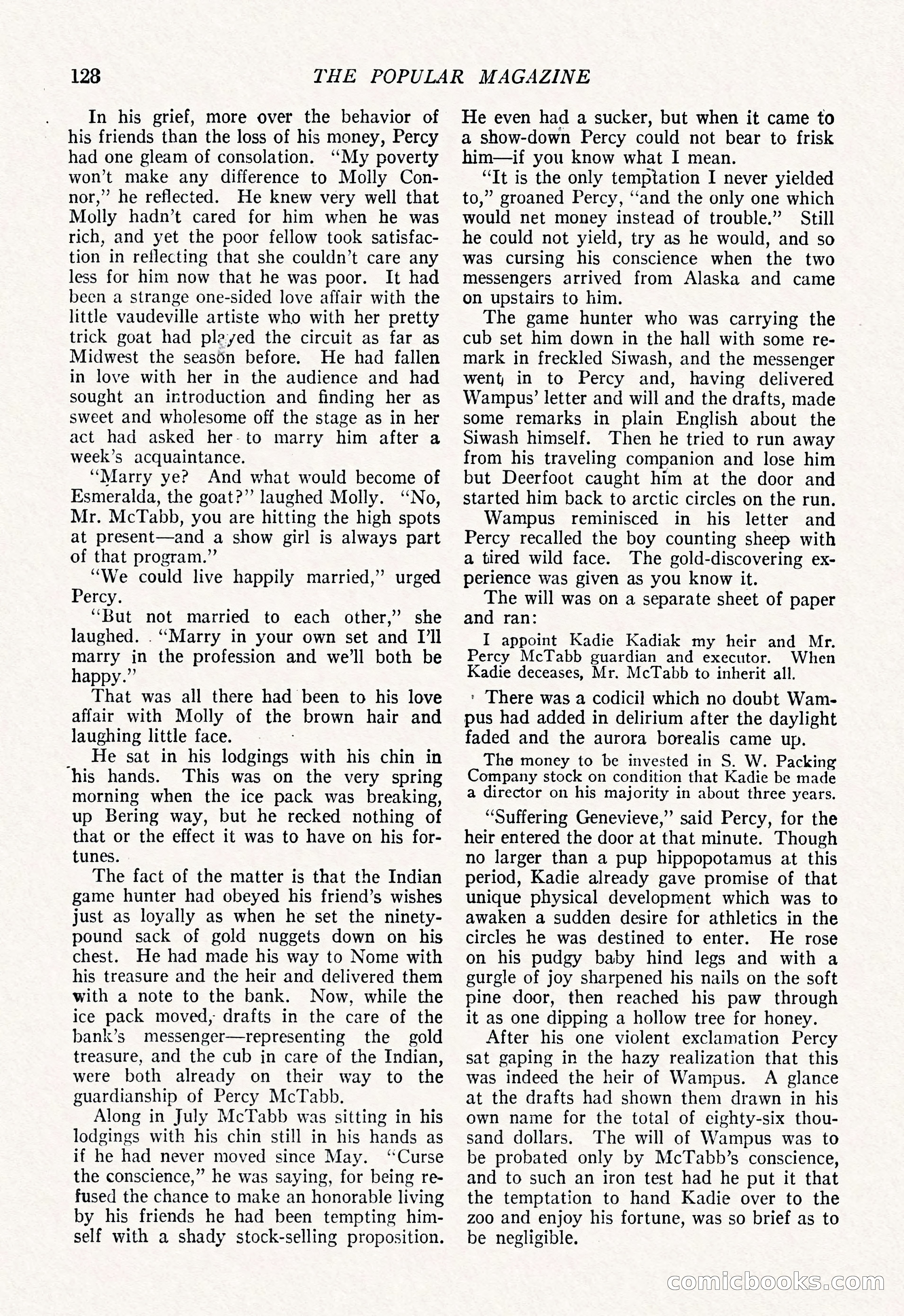 The Popular Magazine, March 7, 1922 — page 138 of 208