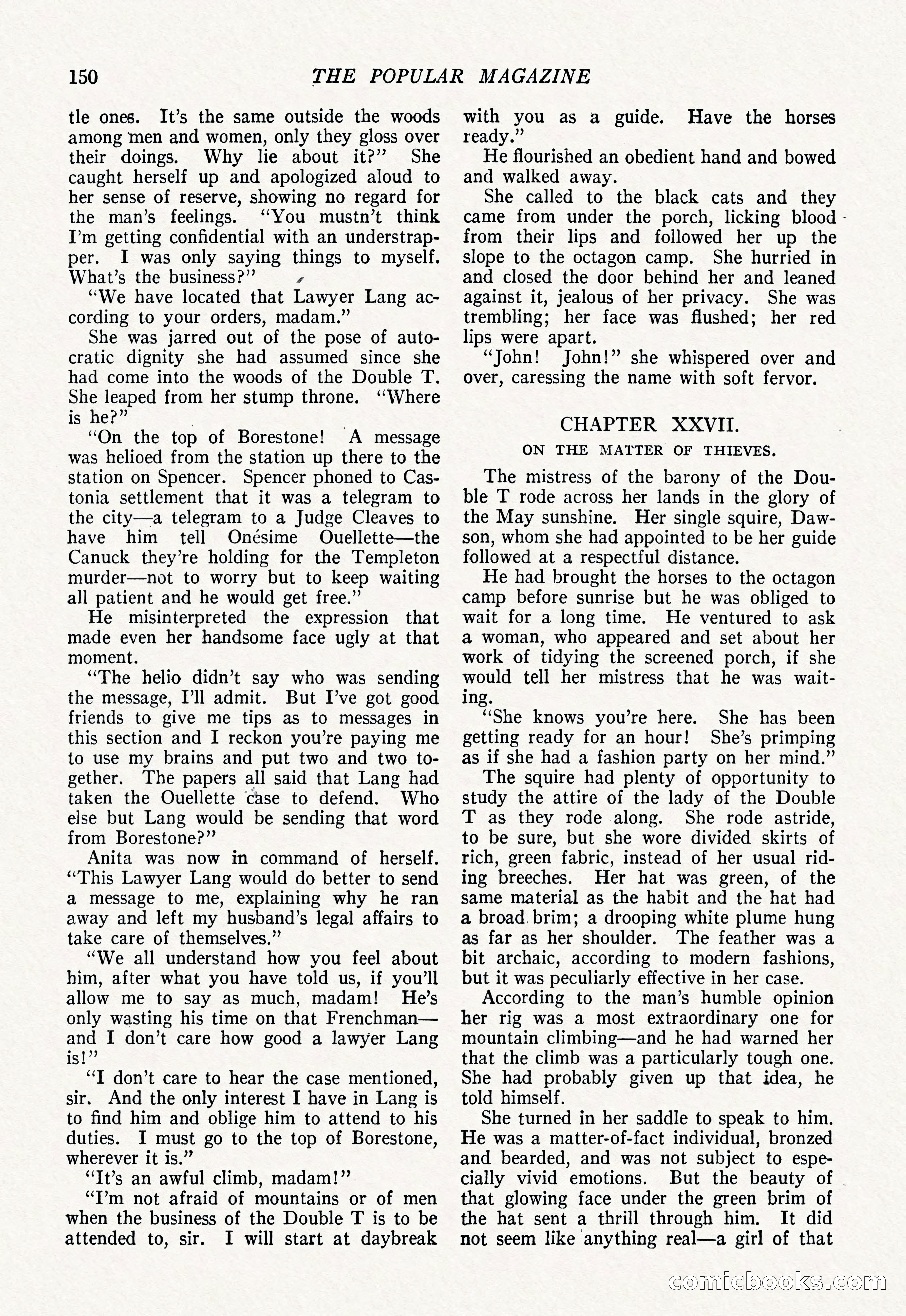 The Popular Magazine, March 7, 1922 — page 160 of 208