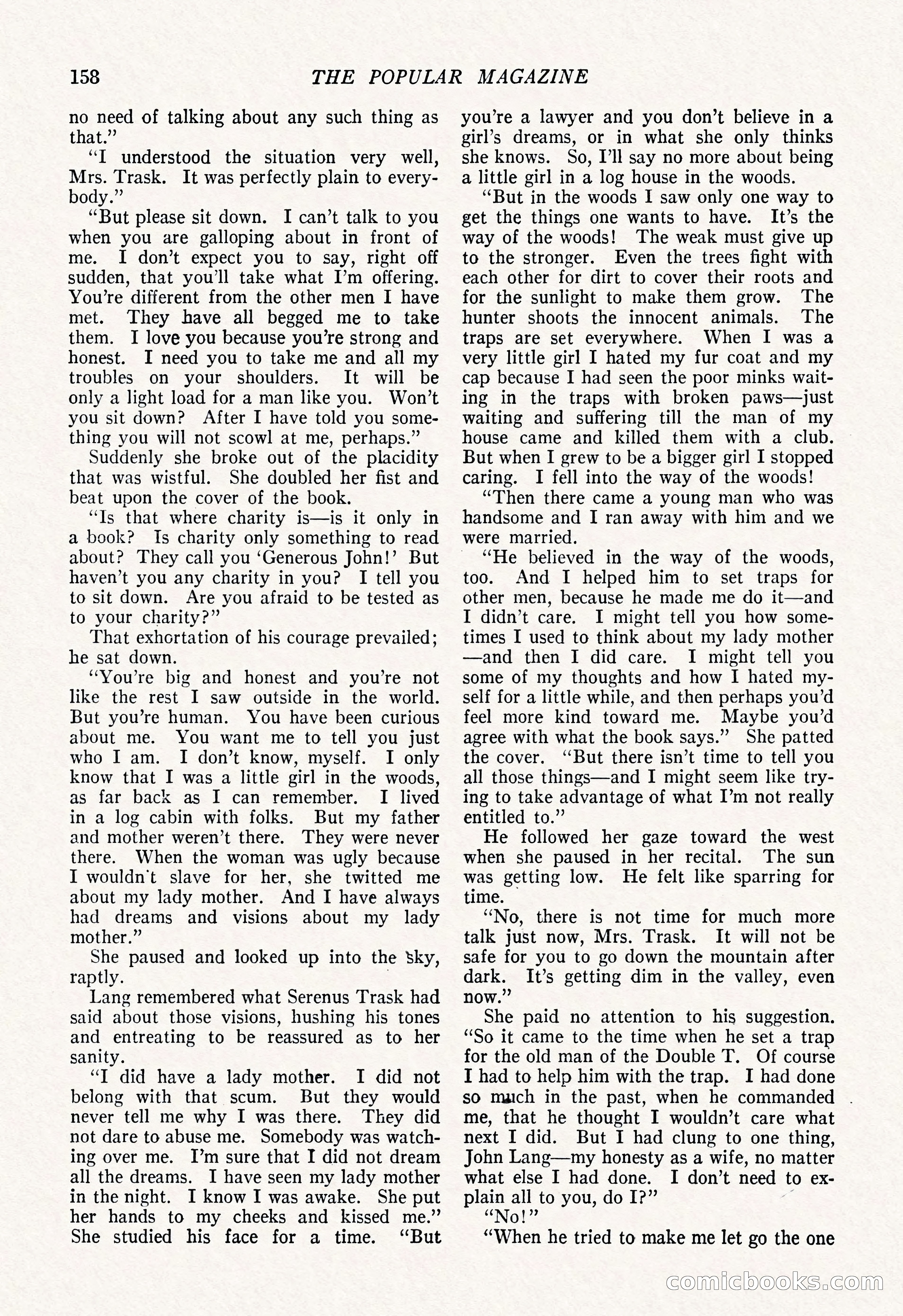 The Popular Magazine, March 7, 1922 — page 168 of 208