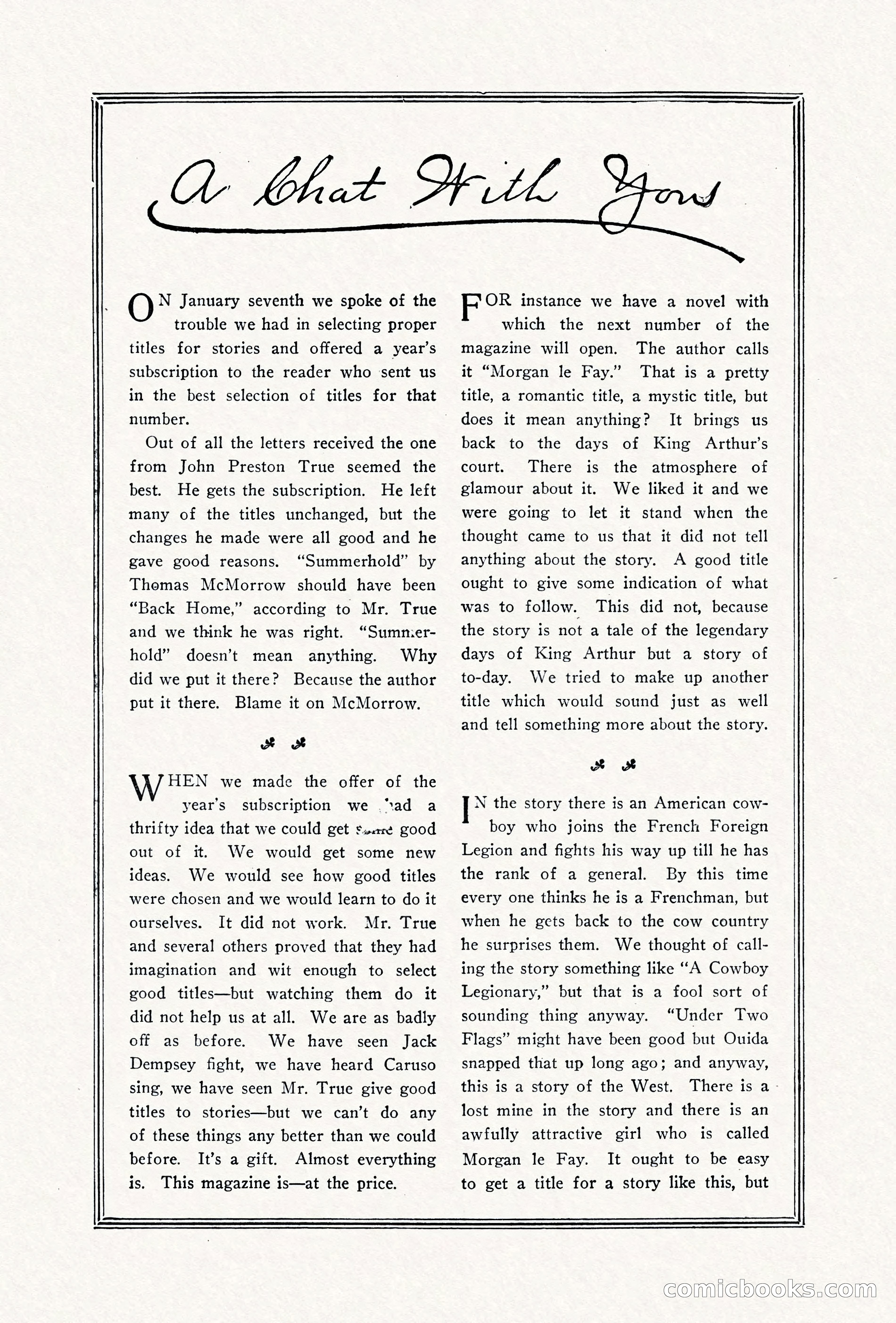 The Popular Magazine, March 7, 1922 — page 201 of 208