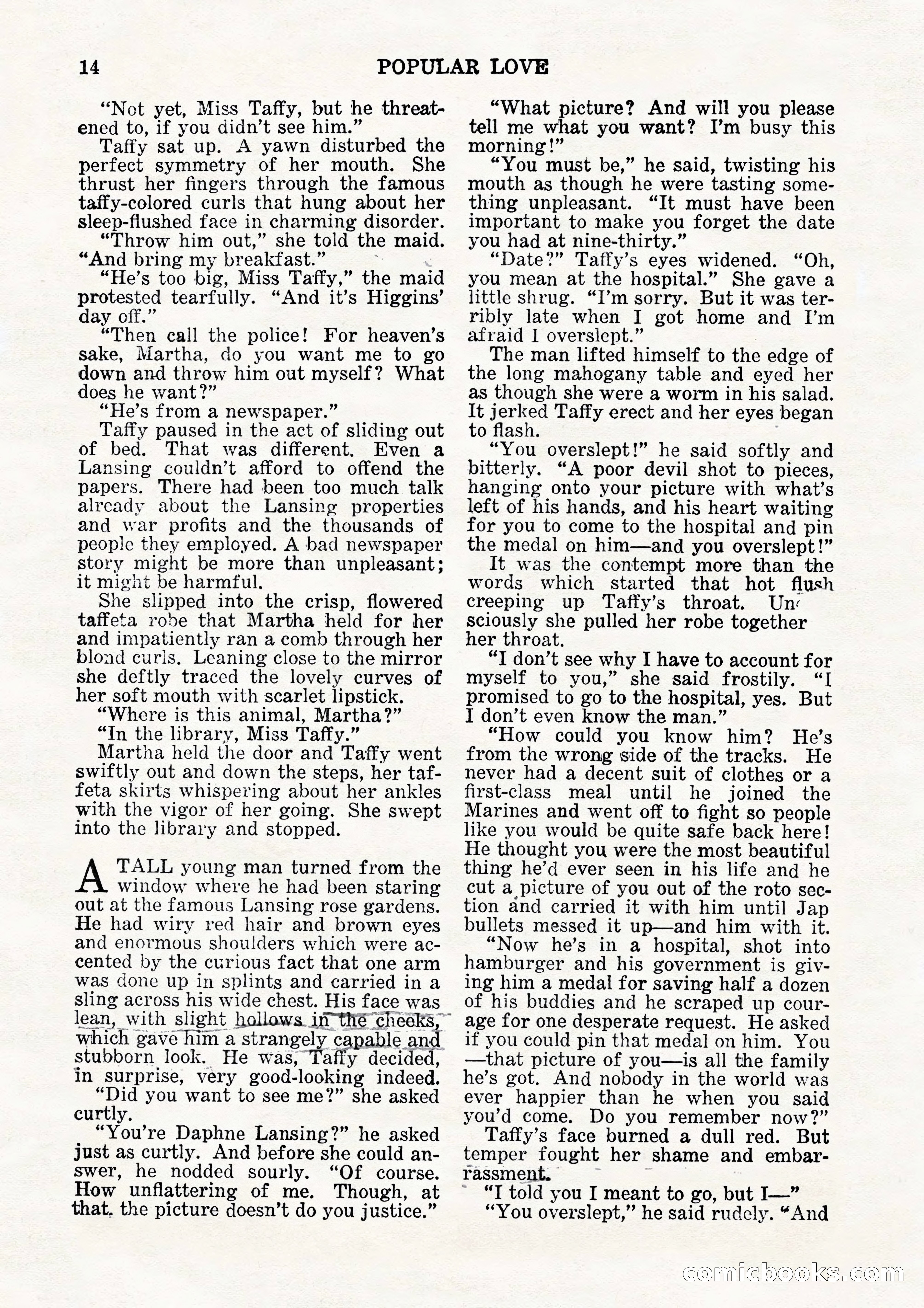 Popular Love, Vol. 15, No. 3 — page 14 of 100