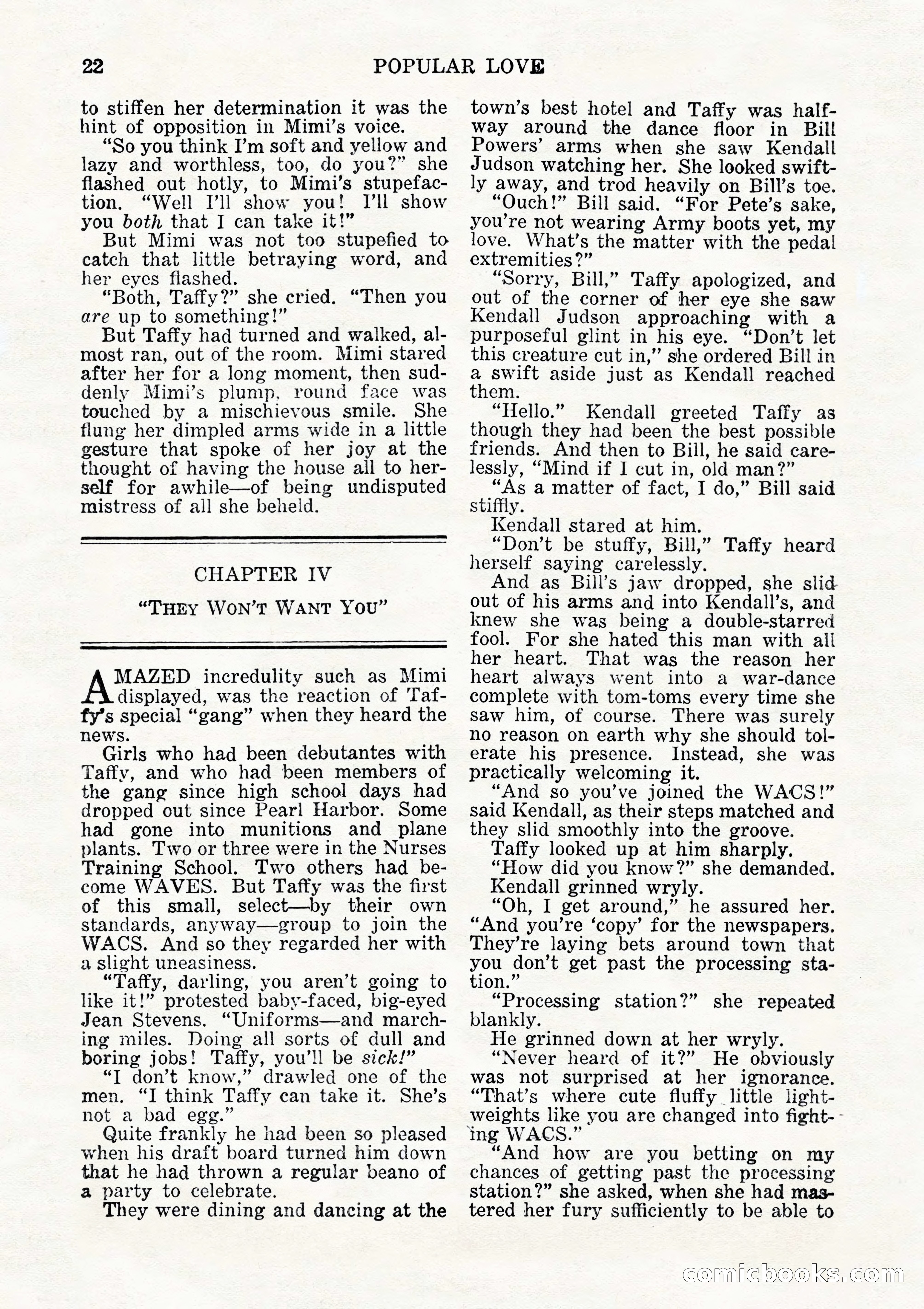 Popular Love, Vol. 15, No. 3 — page 22 of 100