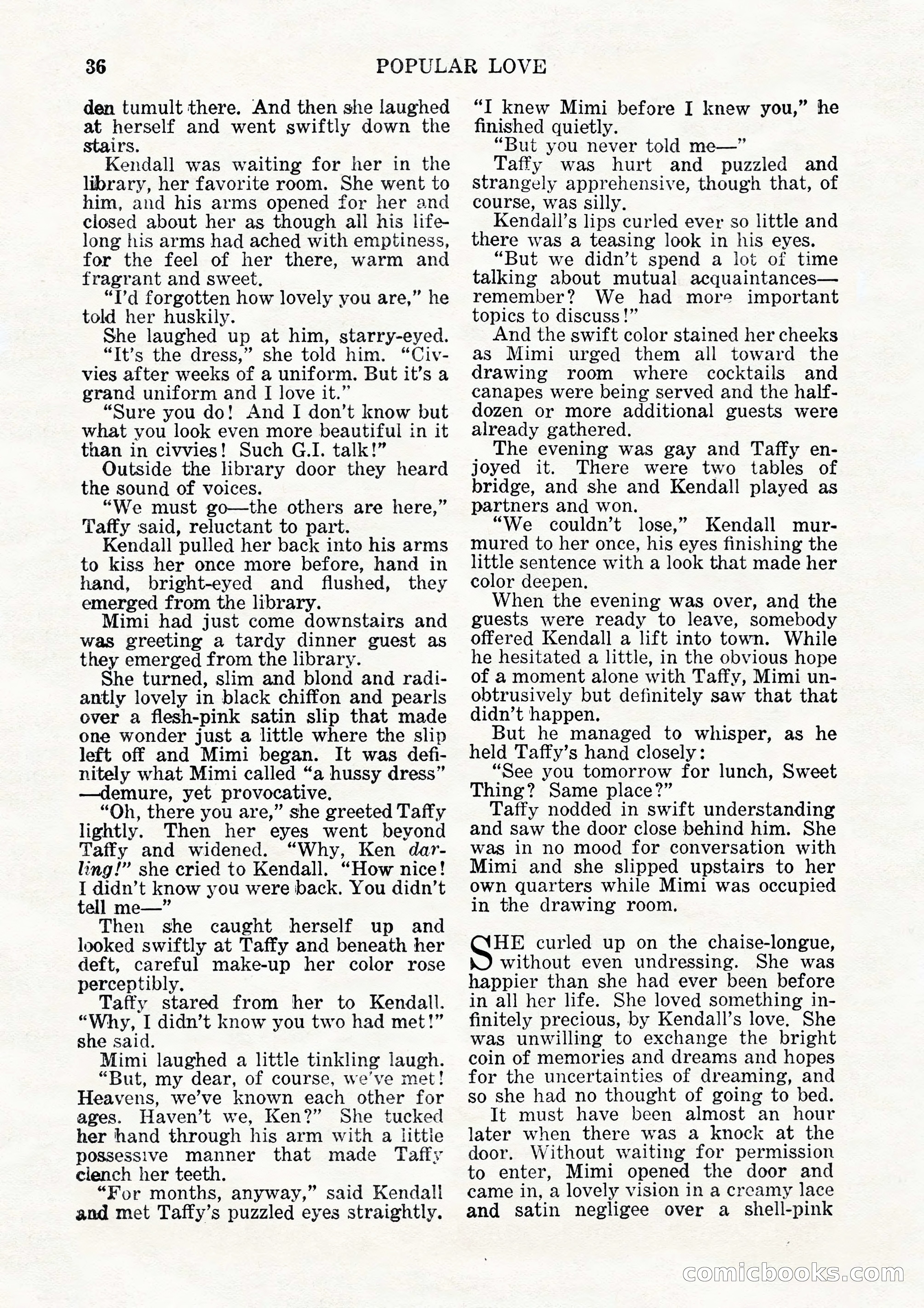 Popular Love, Vol. 15, No. 3 — page 36 of 100