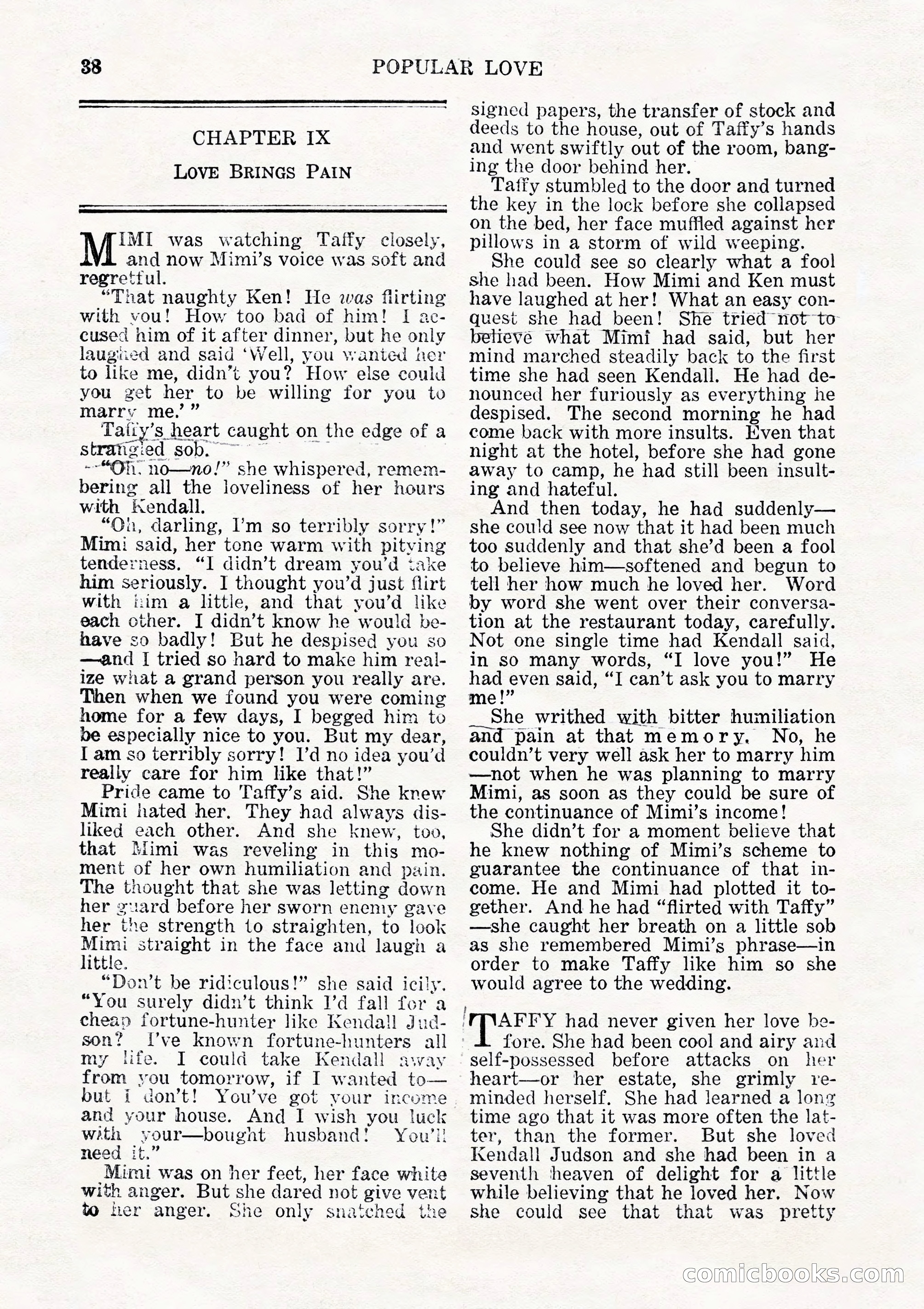 Popular Love, Vol. 15, No. 3 — page 38 of 100