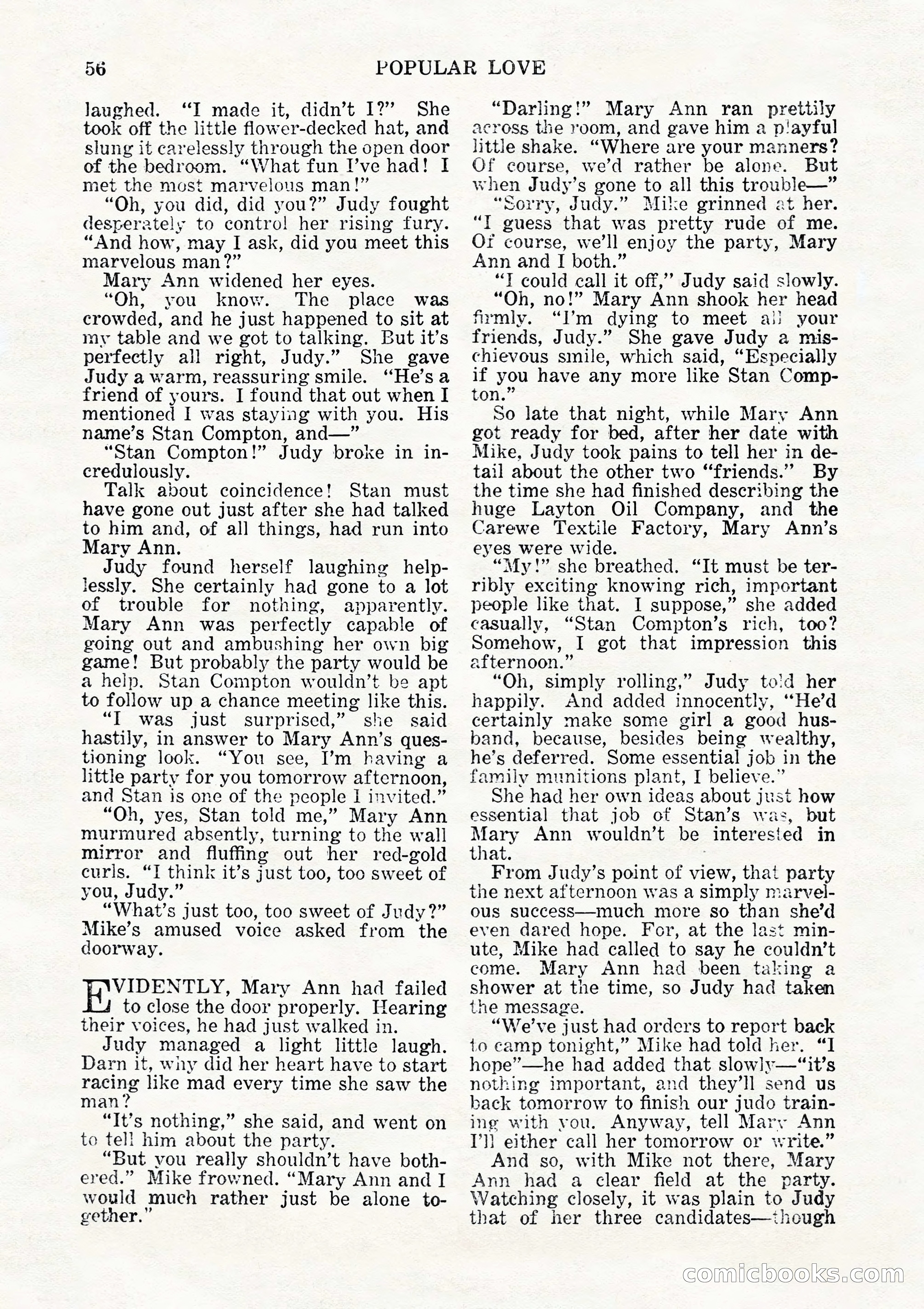 Popular Love, Vol. 15, No. 3 — page 56 of 100