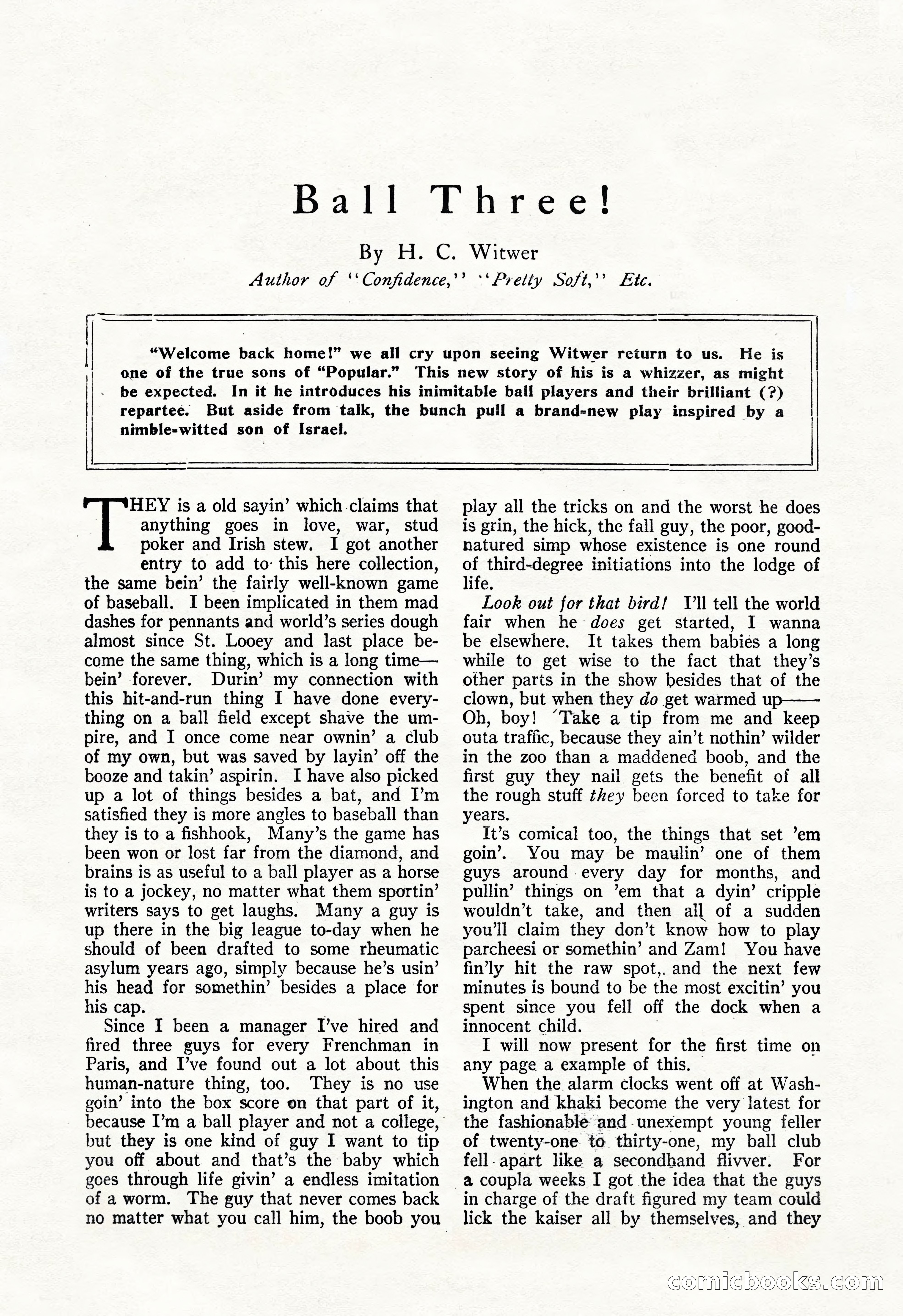 The Popular Magazine, Vol. 50, No. 3 — page 58 of 202