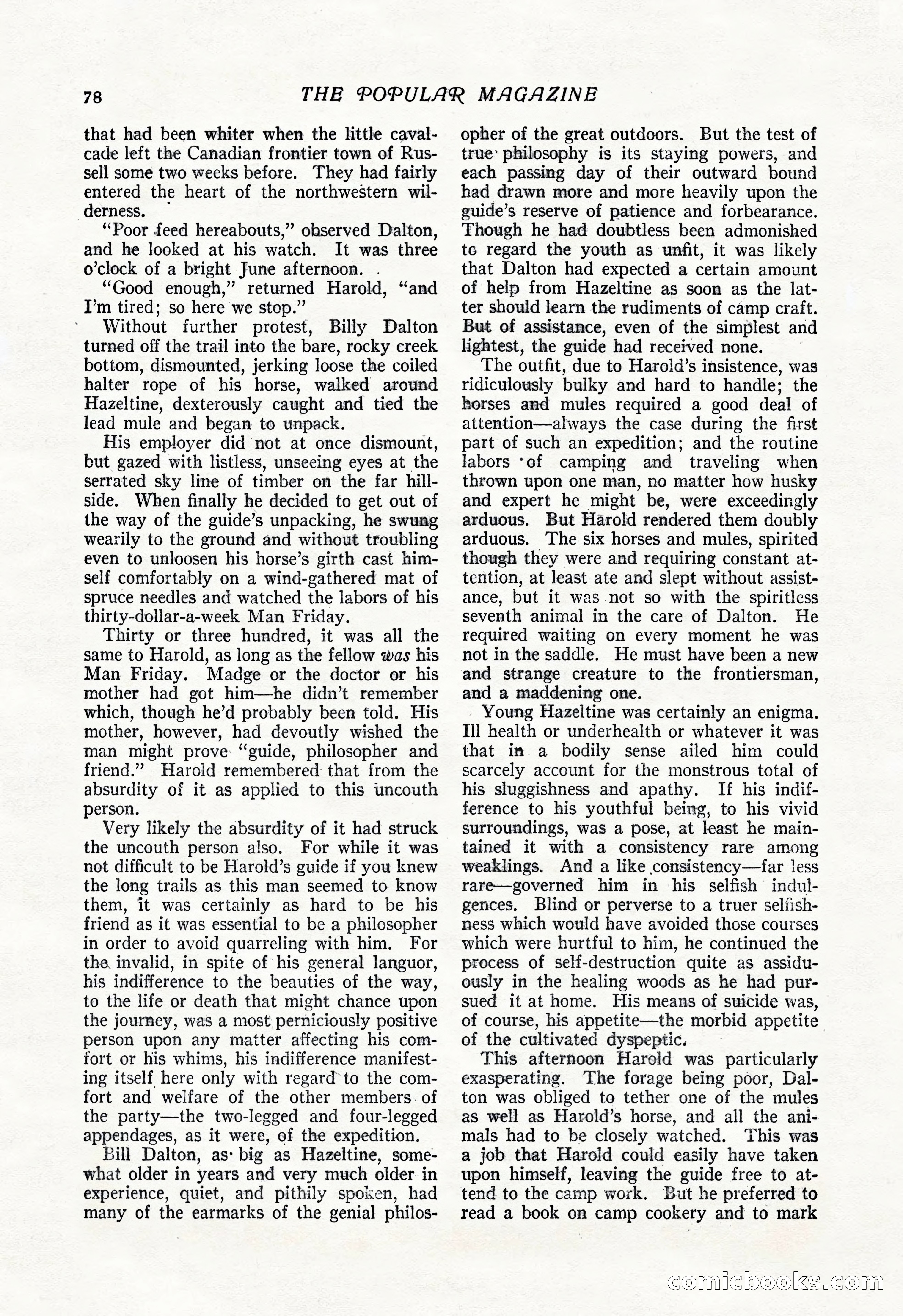 The Popular Magazine, Vol. 50, No. 3 — page 84 of 202