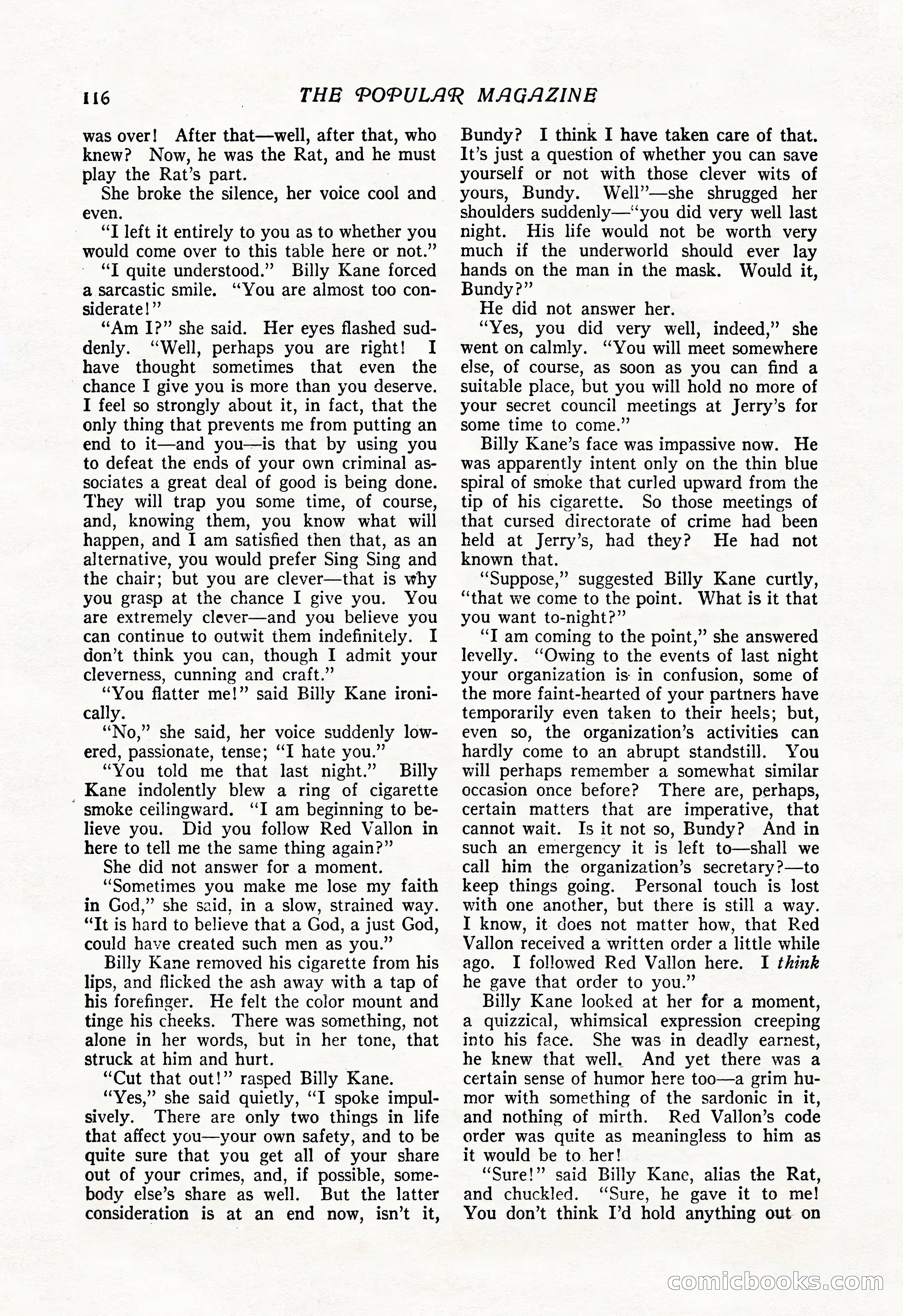 The Popular Magazine, Vol. 50, No. 3 — page 122 of 202