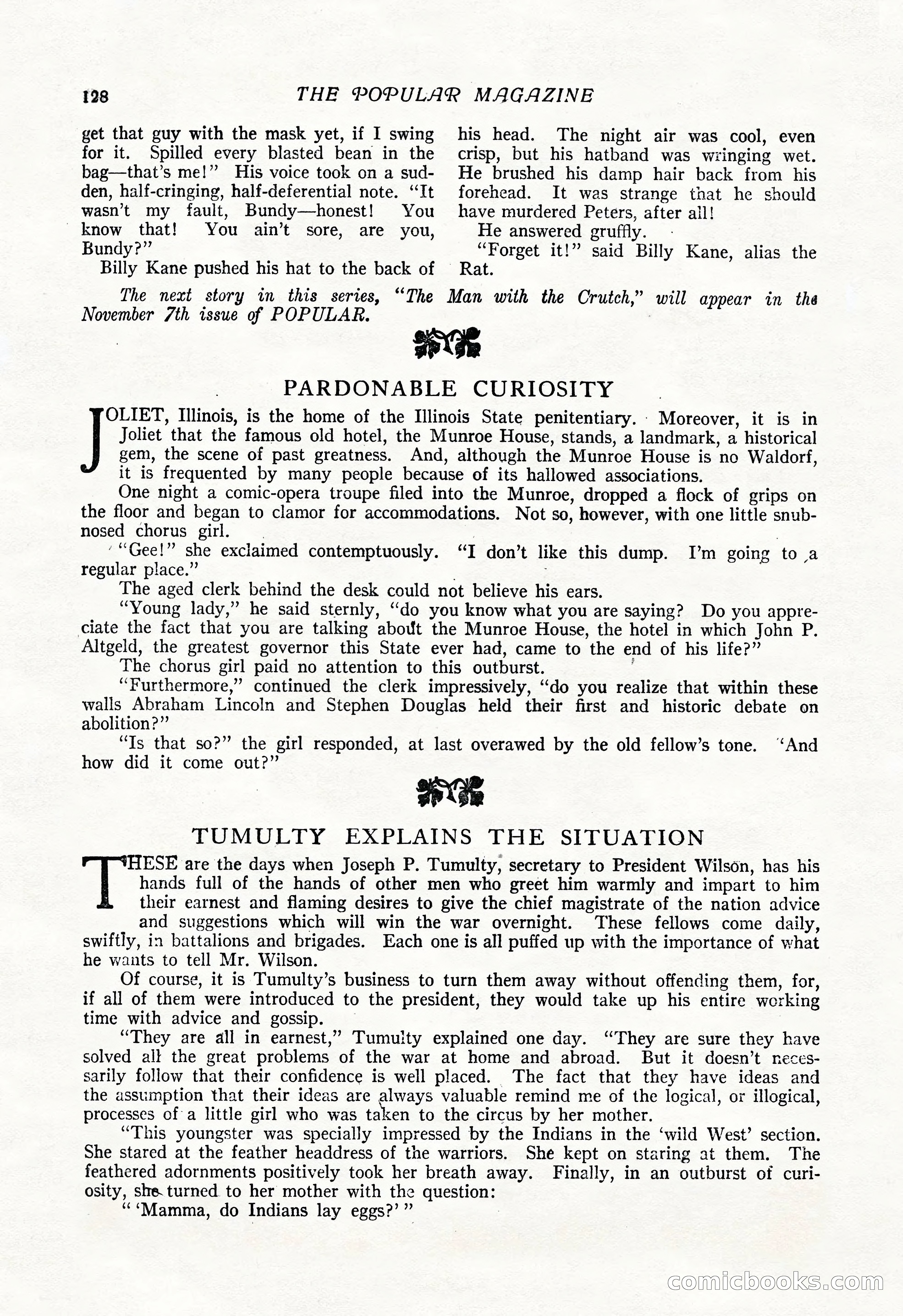 The Popular Magazine, Vol. 50, No. 3 — page 134 of 202