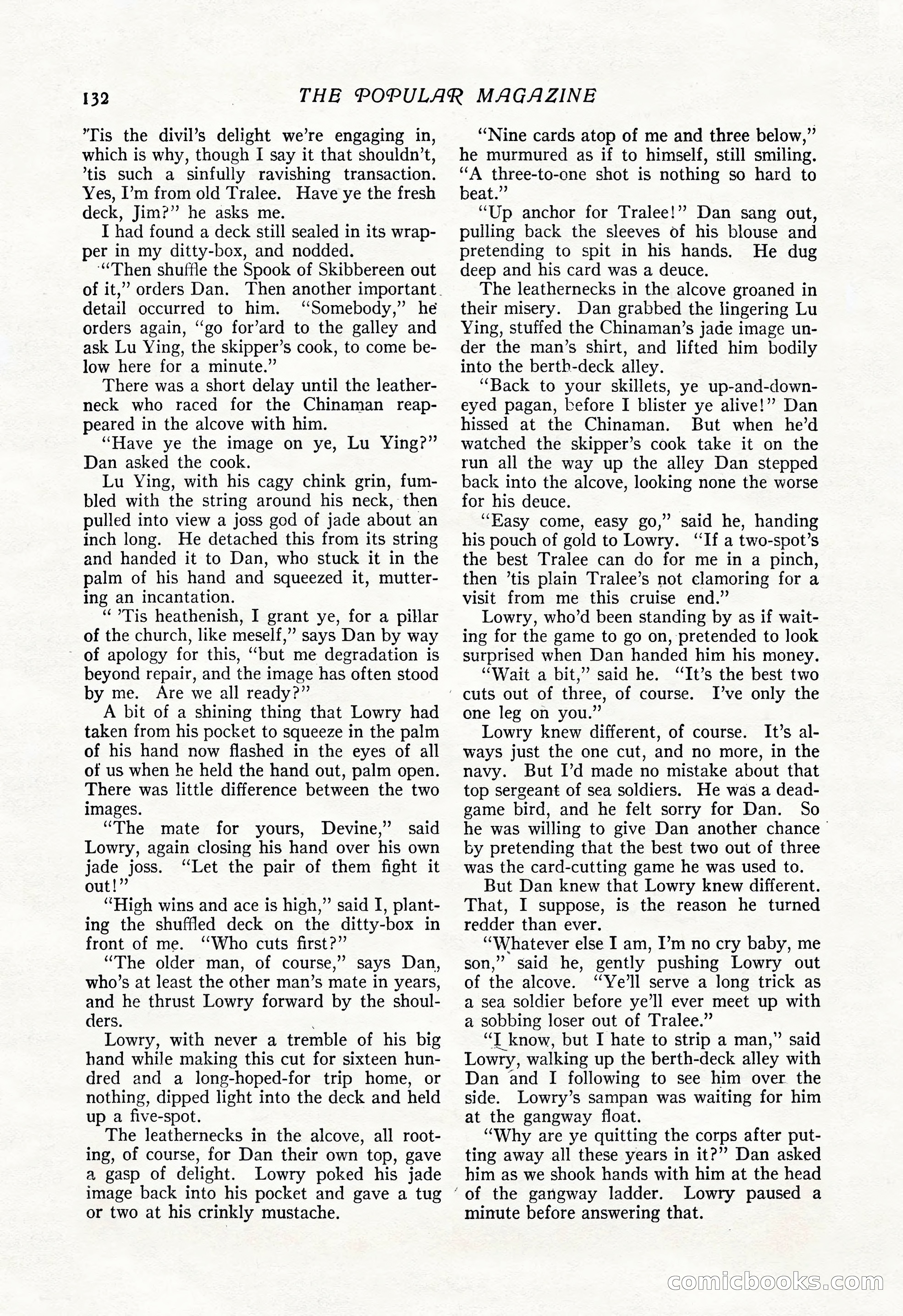 The Popular Magazine, Vol. 50, No. 3 — page 138 of 202