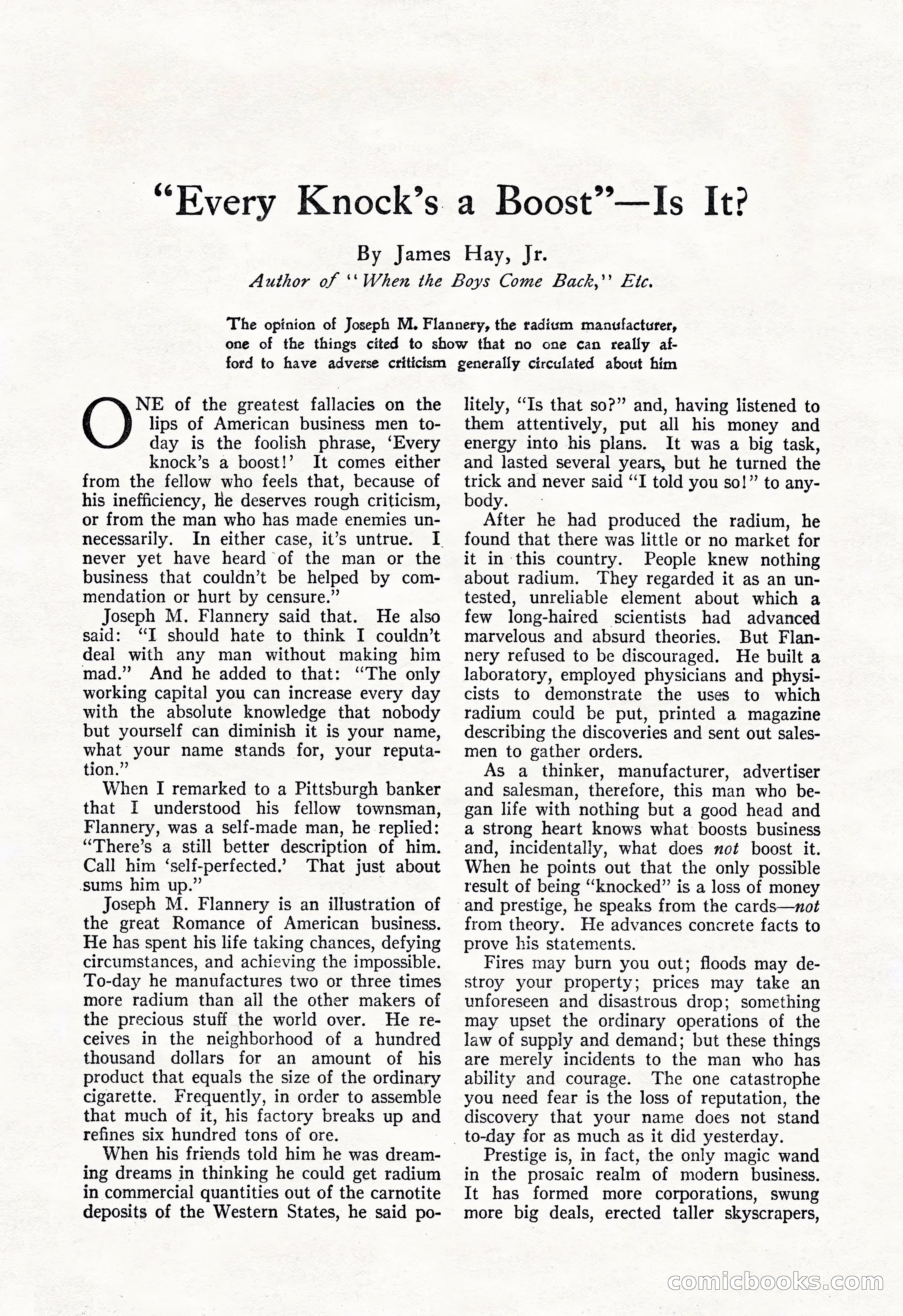 The Popular Magazine, Vol. 50, No. 3 — page 181 of 202