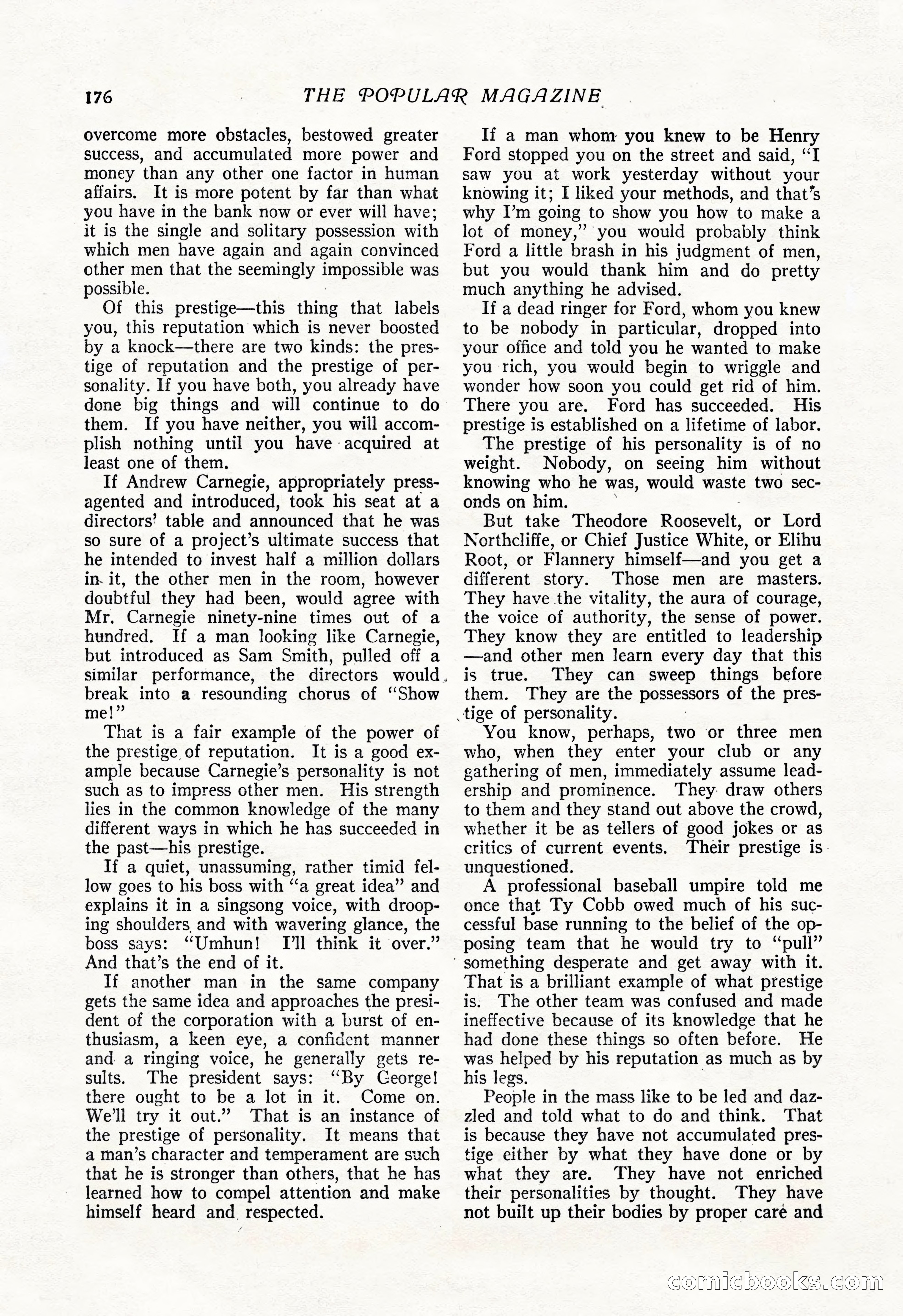 The Popular Magazine, Vol. 50, No. 3 — page 182 of 202