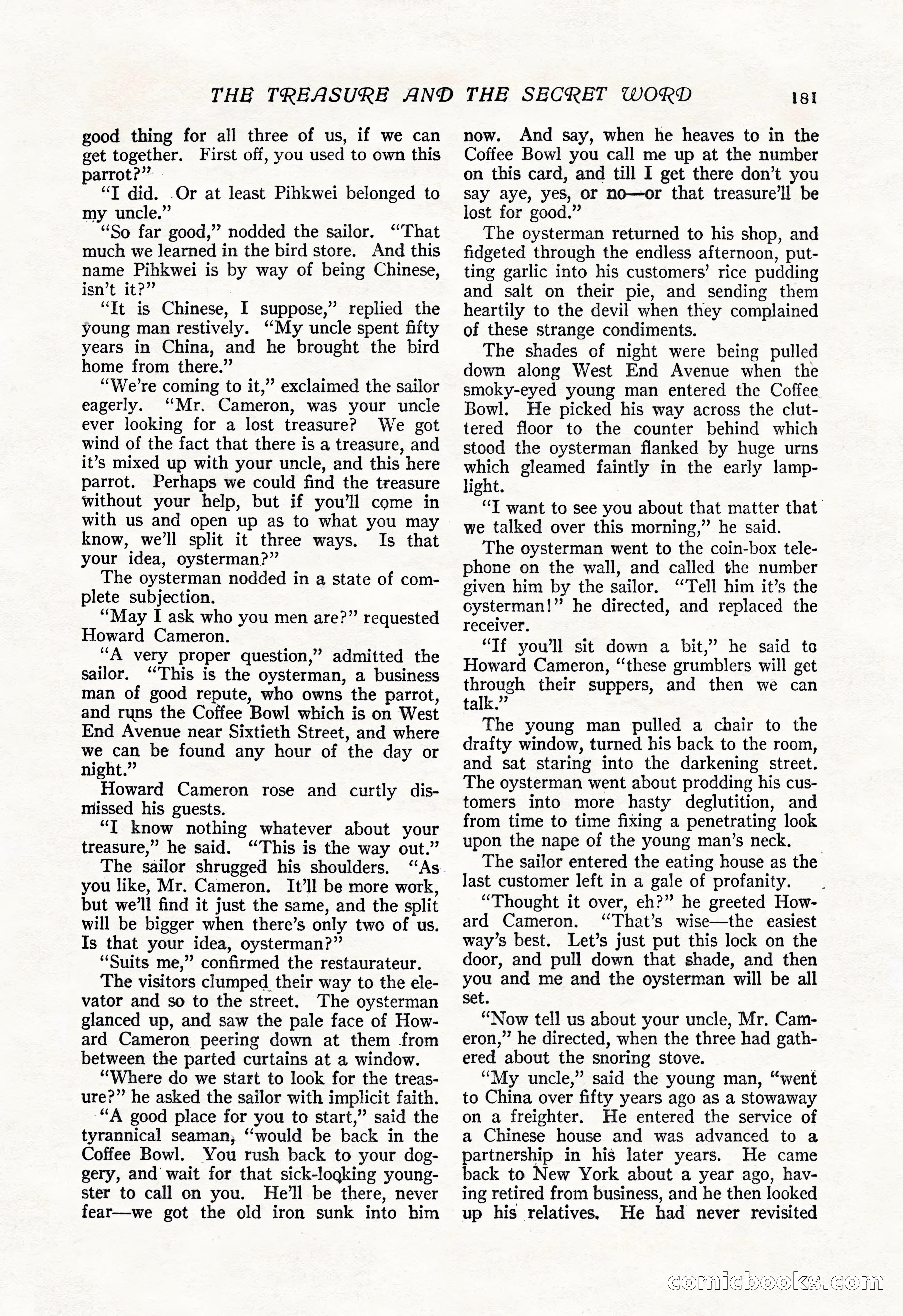 The Popular Magazine, Vol. 50, No. 3 — page 187 of 202