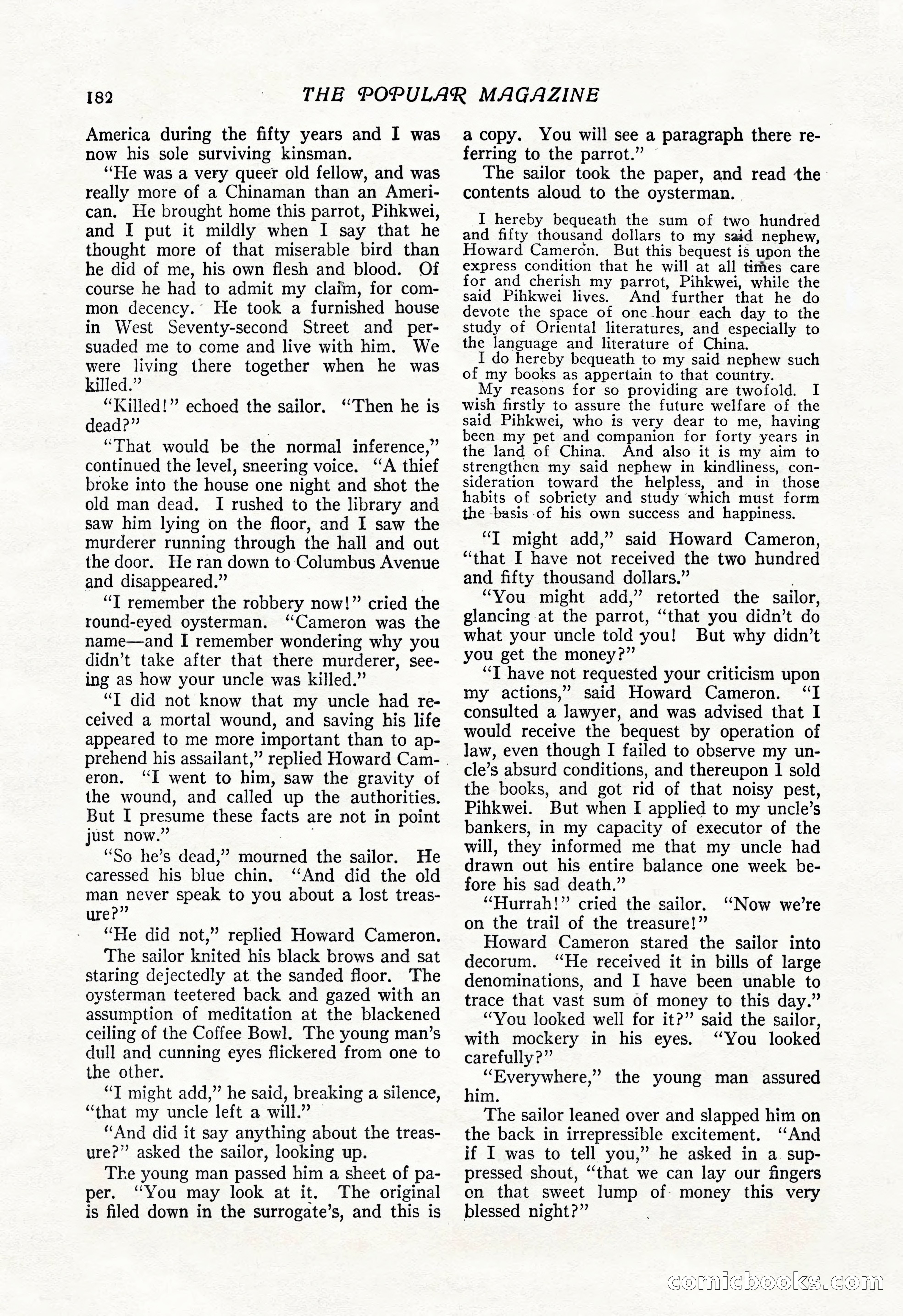 The Popular Magazine, Vol. 50, No. 3 — page 188 of 202