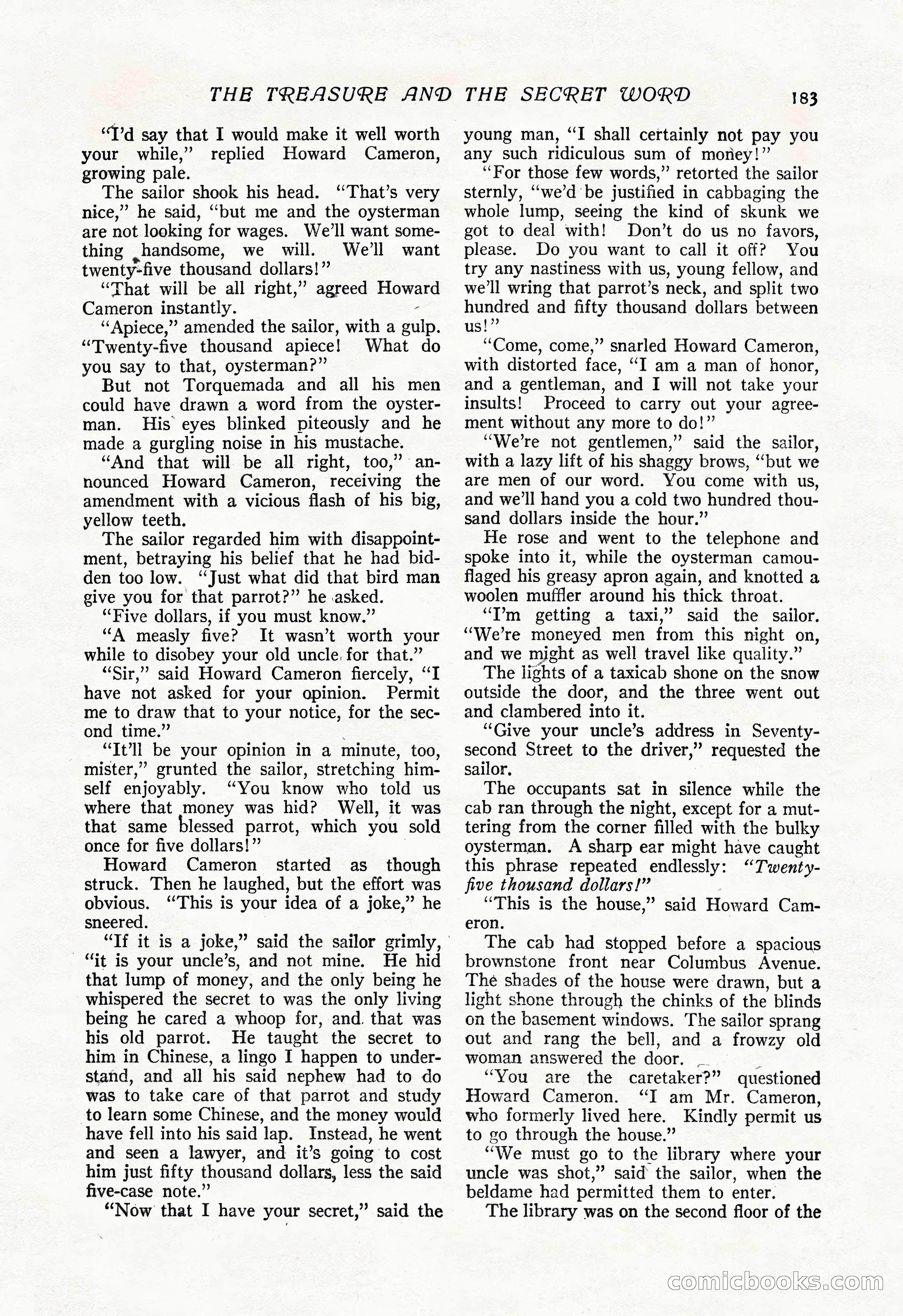 The Popular Magazine, Vol. 50, No. 3 — page 189 of 202