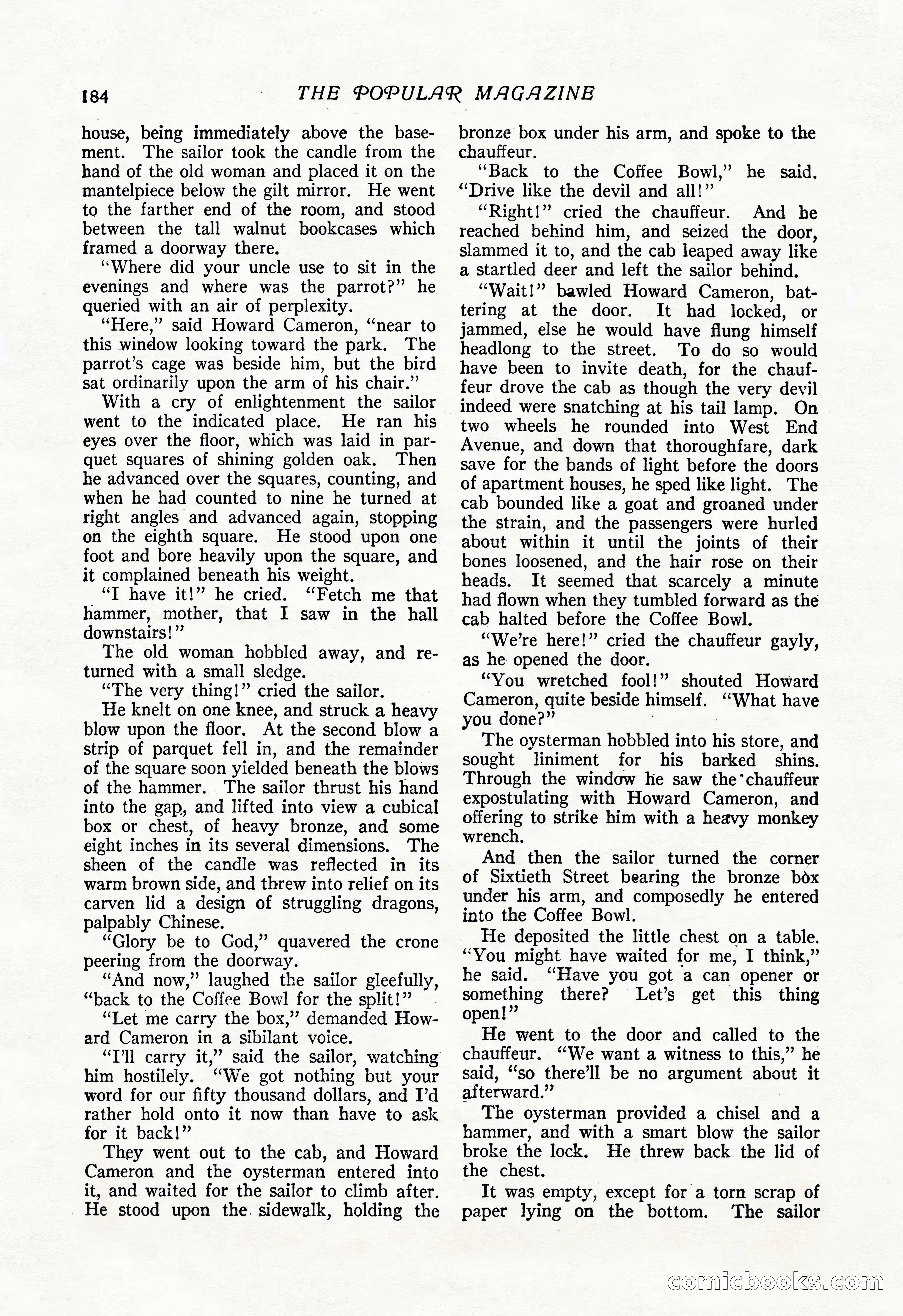 The Popular Magazine, Vol. 50, No. 3 — page 190 of 202