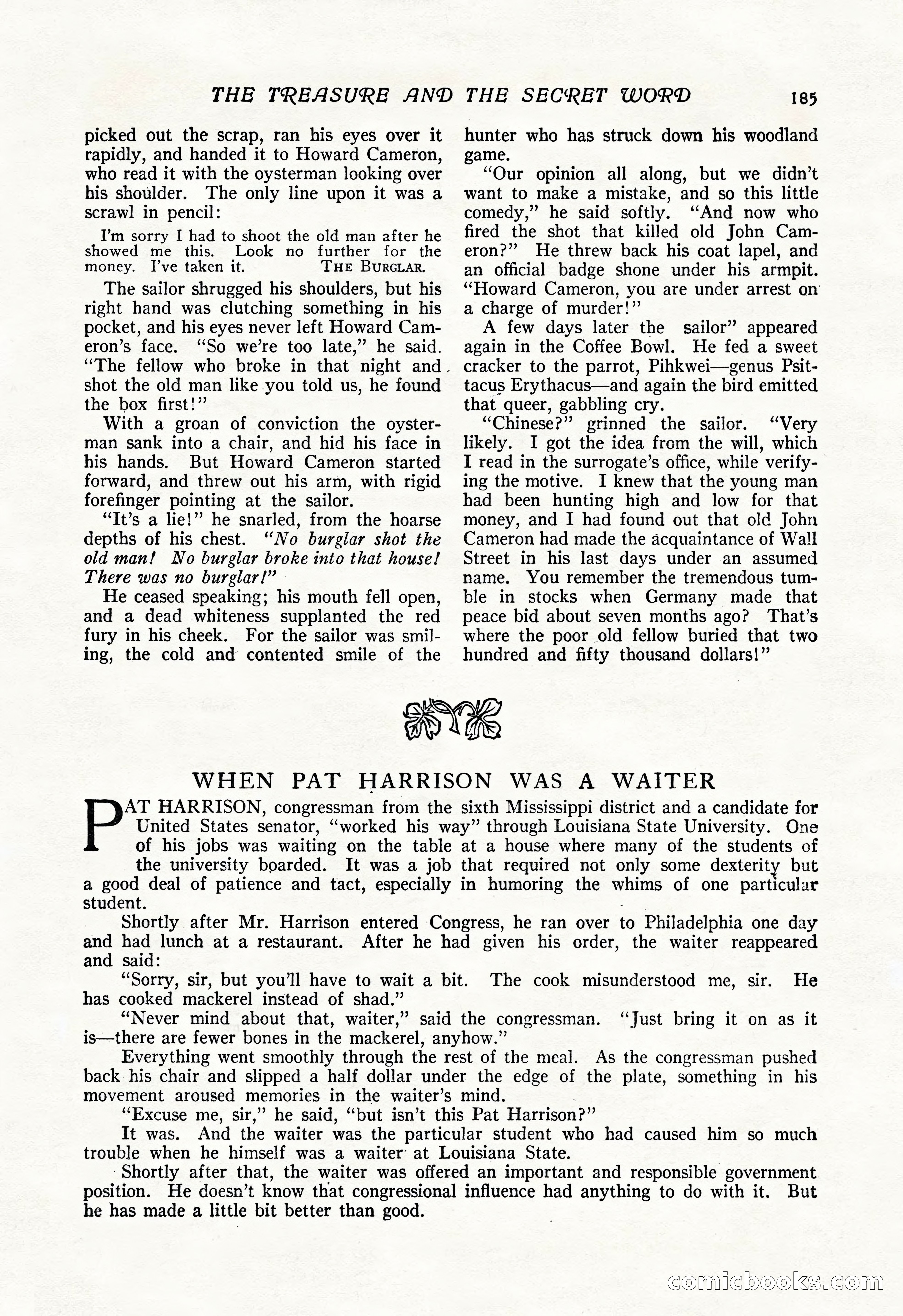 The Popular Magazine, Vol. 50, No. 3 — page 191 of 202