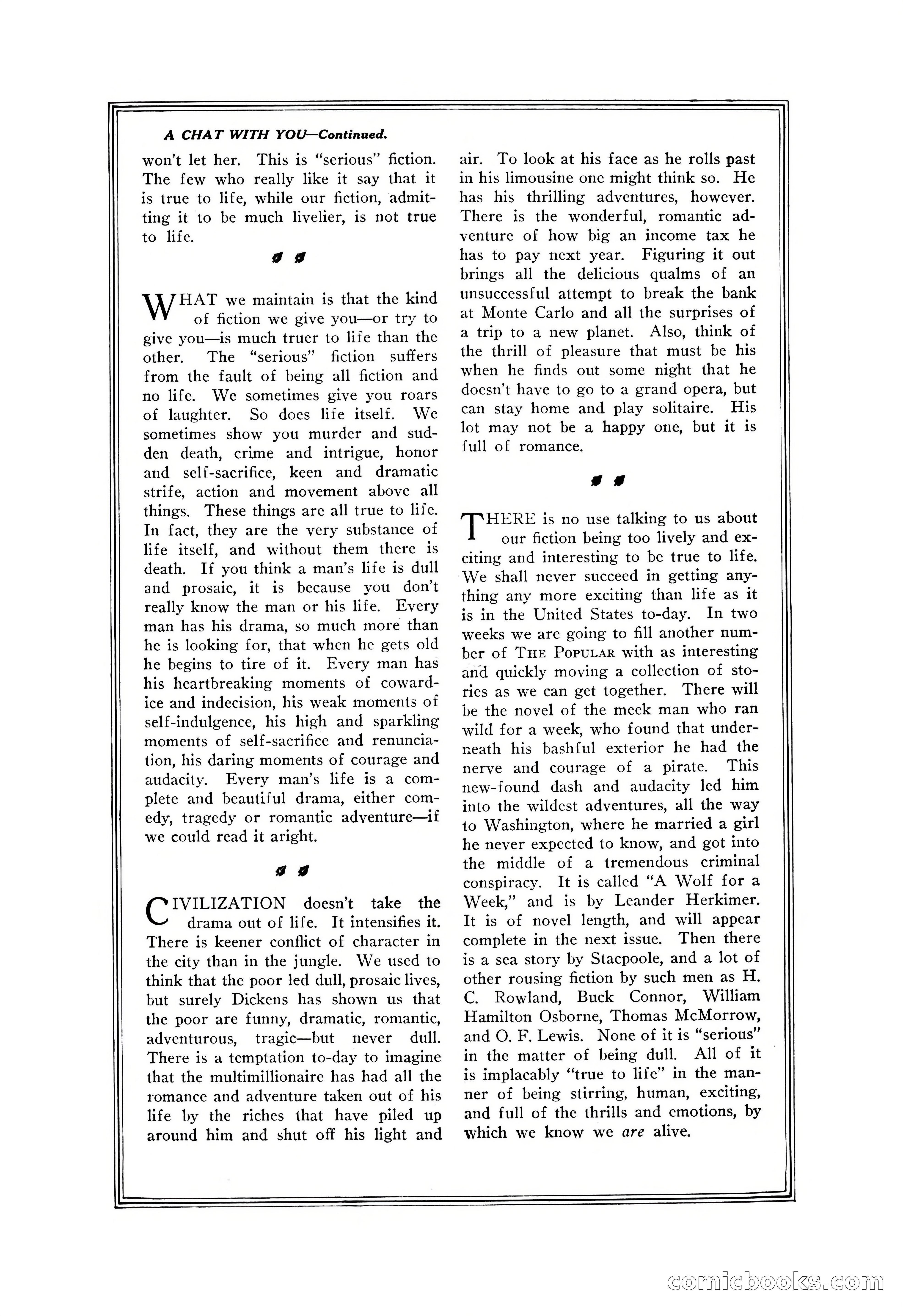 The Popular Magazine, Vol. 50, No. 3 — page 200 of 202