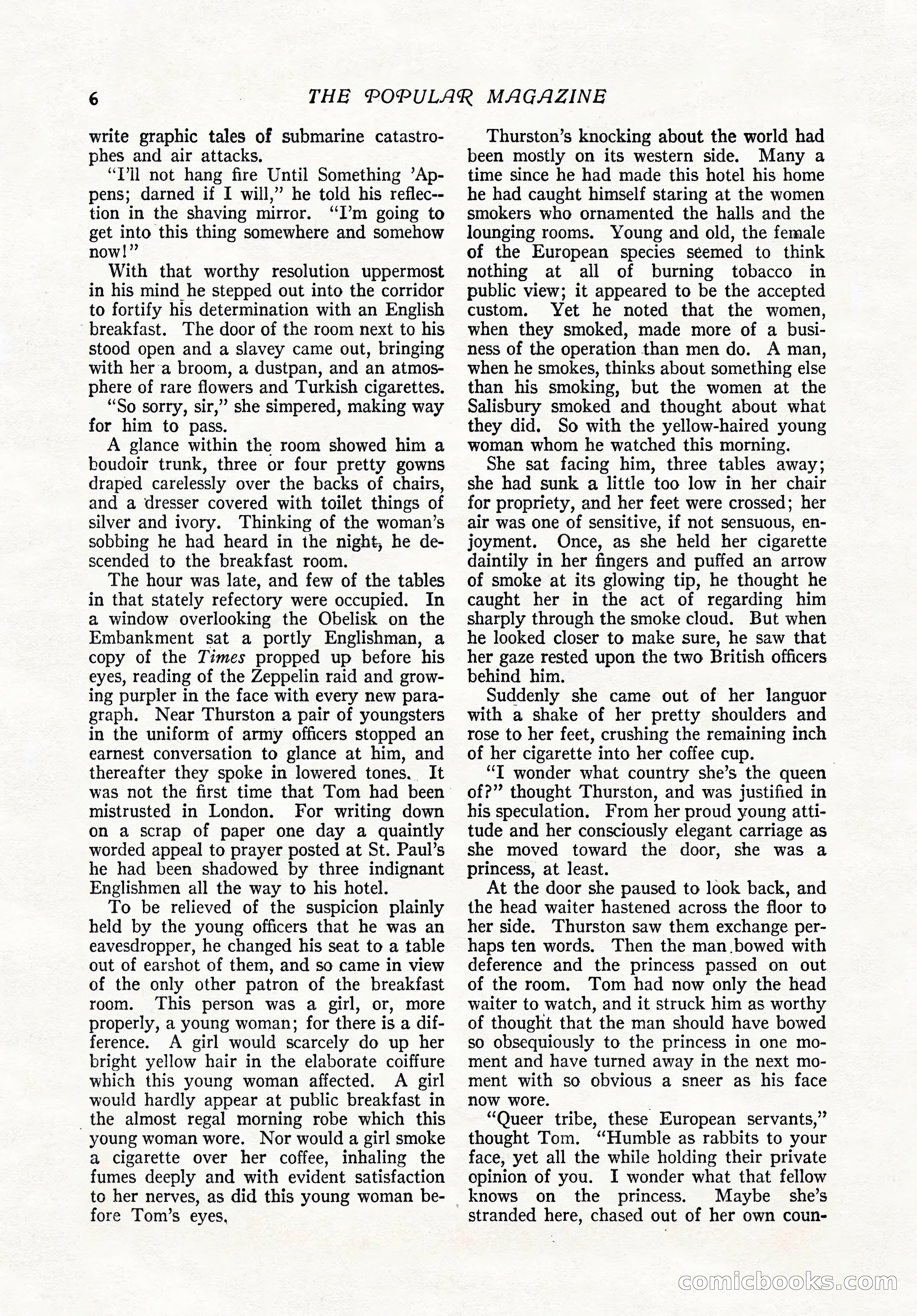 The Popular Magazine, February 7, 1919 — page 12 of 212
