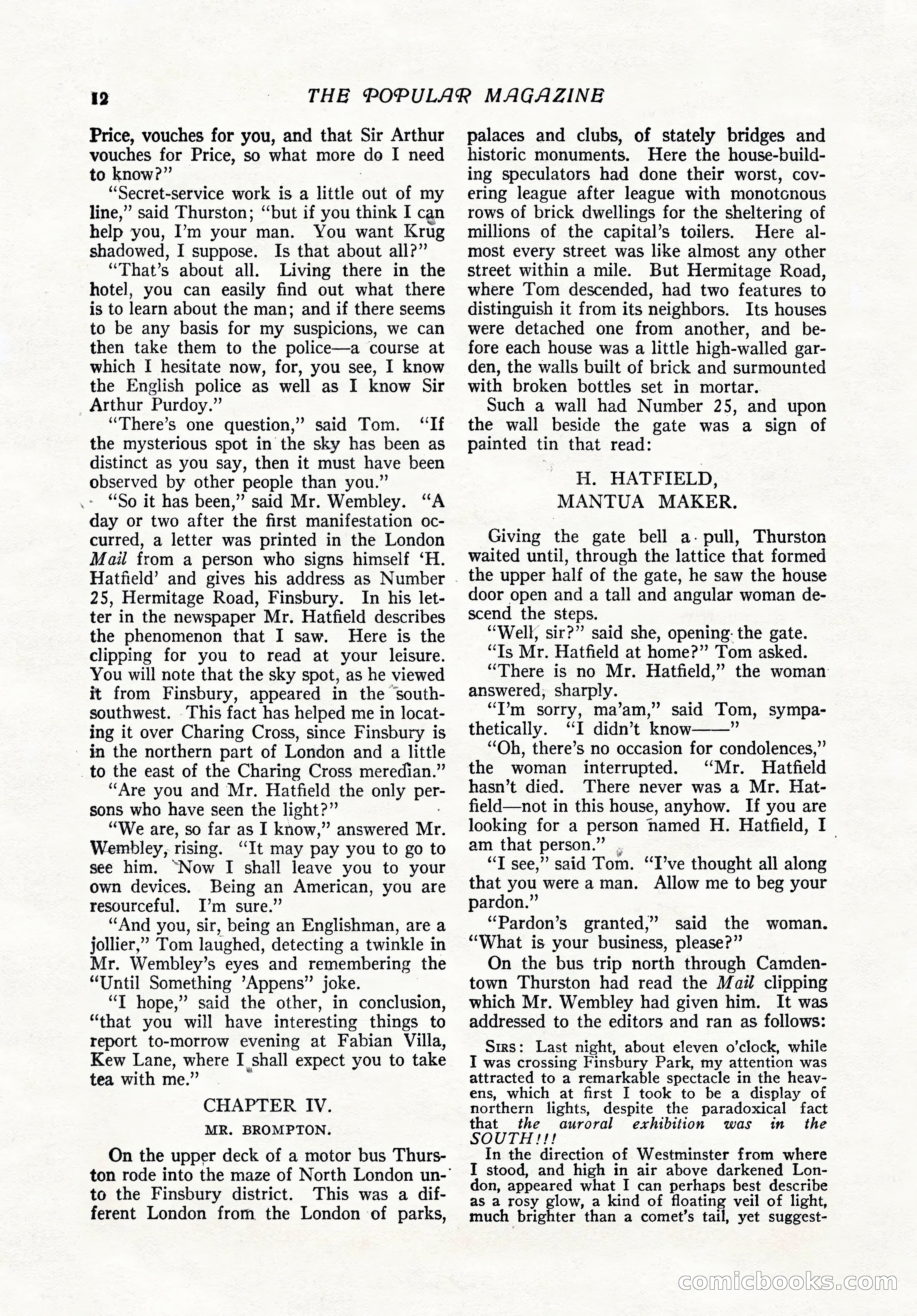 The Popular Magazine, February 7, 1919 — page 18 of 212