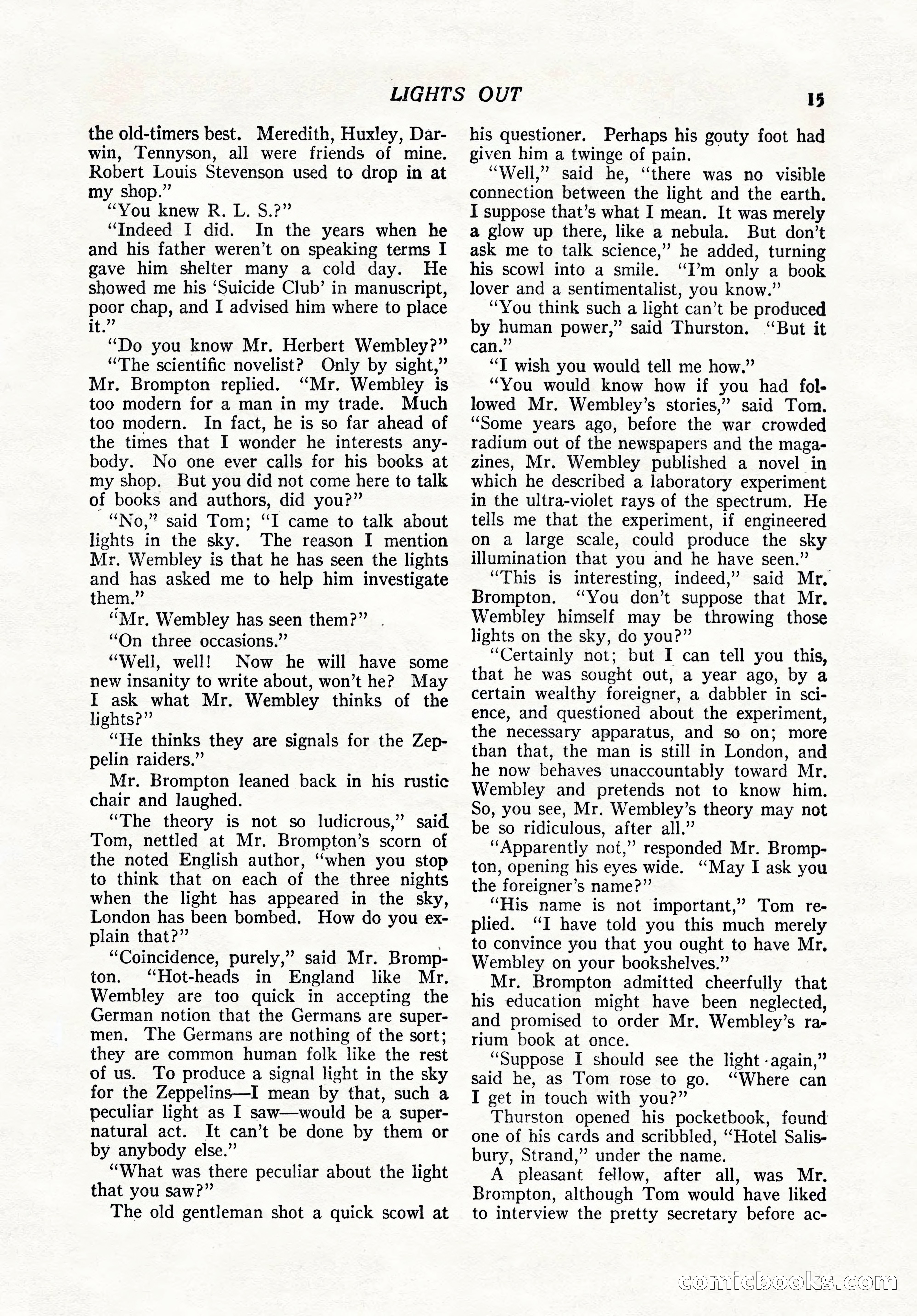 The Popular Magazine, February 7, 1919 — page 21 of 212