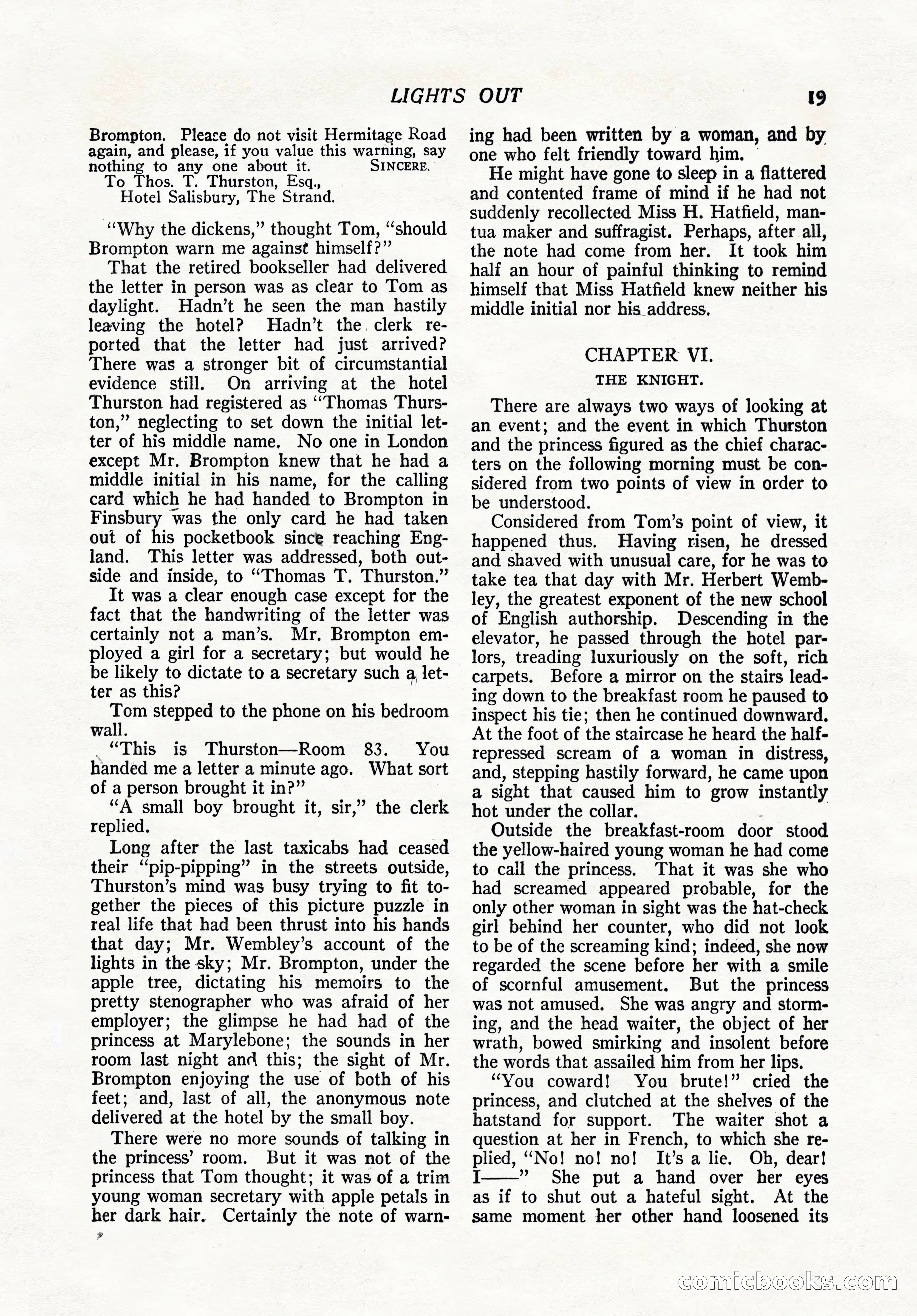 The Popular Magazine, February 7, 1919 — page 25 of 212