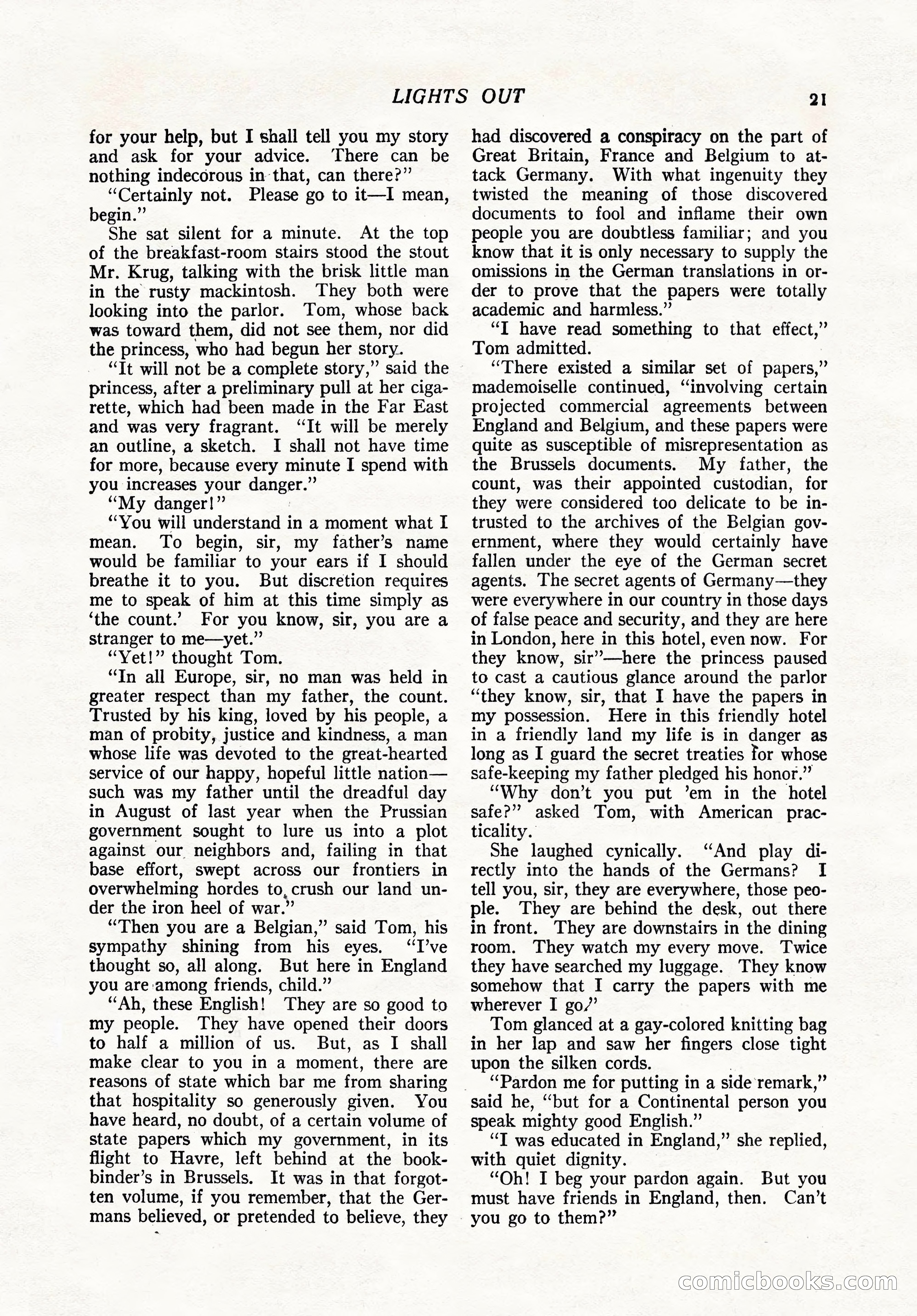 The Popular Magazine, February 7, 1919 — page 27 of 212