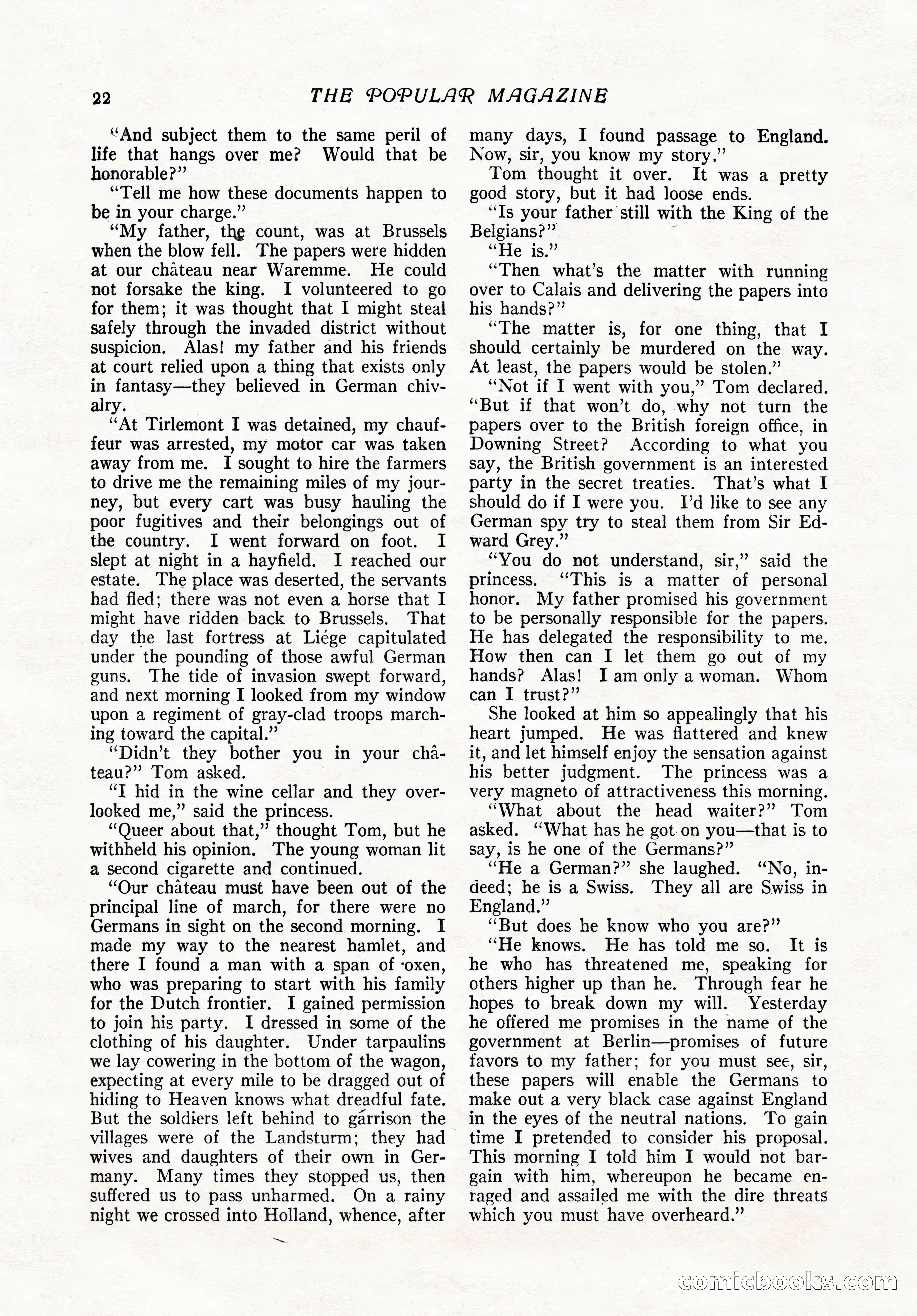 The Popular Magazine, February 7, 1919 — page 28 of 212