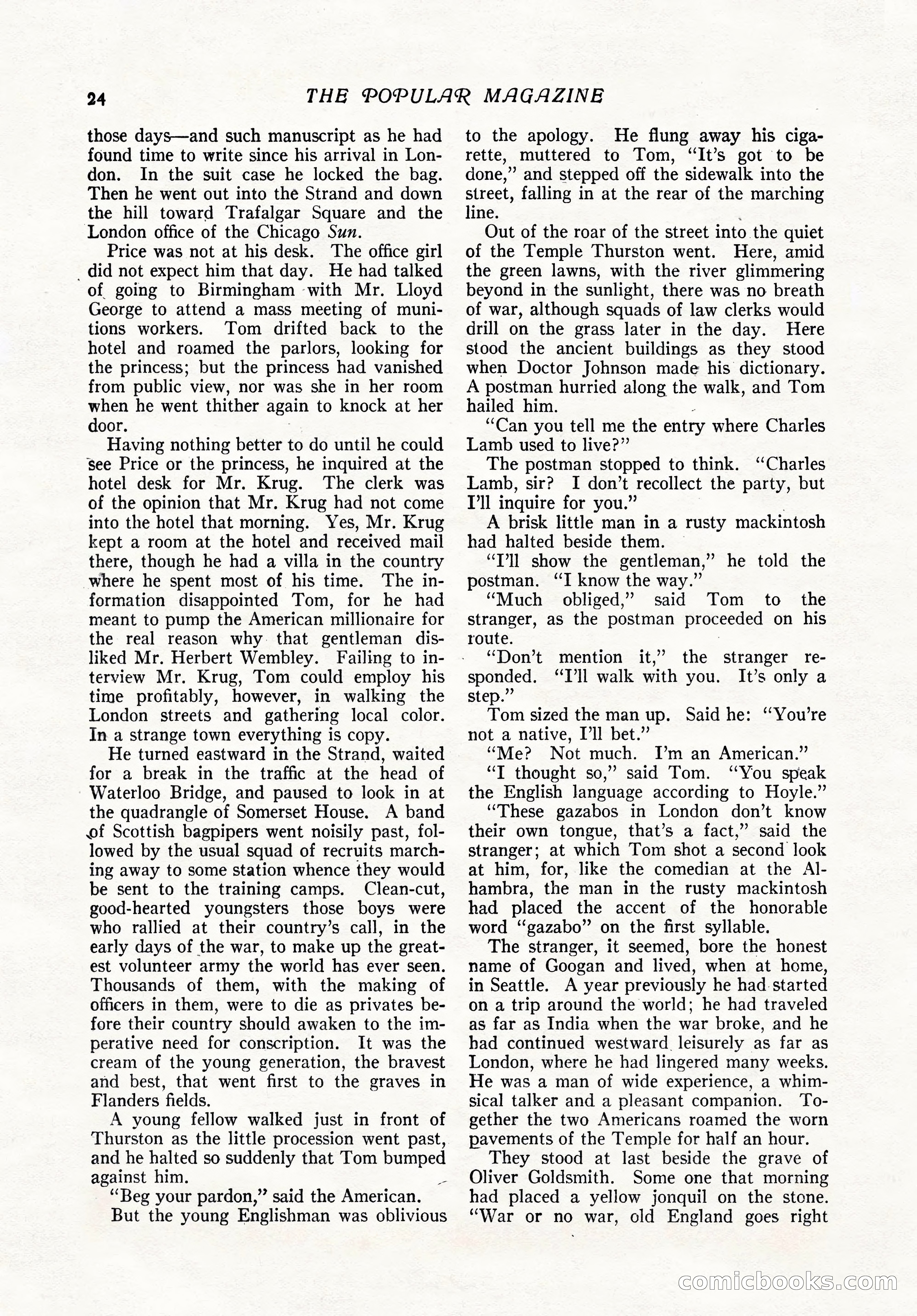 The Popular Magazine, February 7, 1919 — page 30 of 212