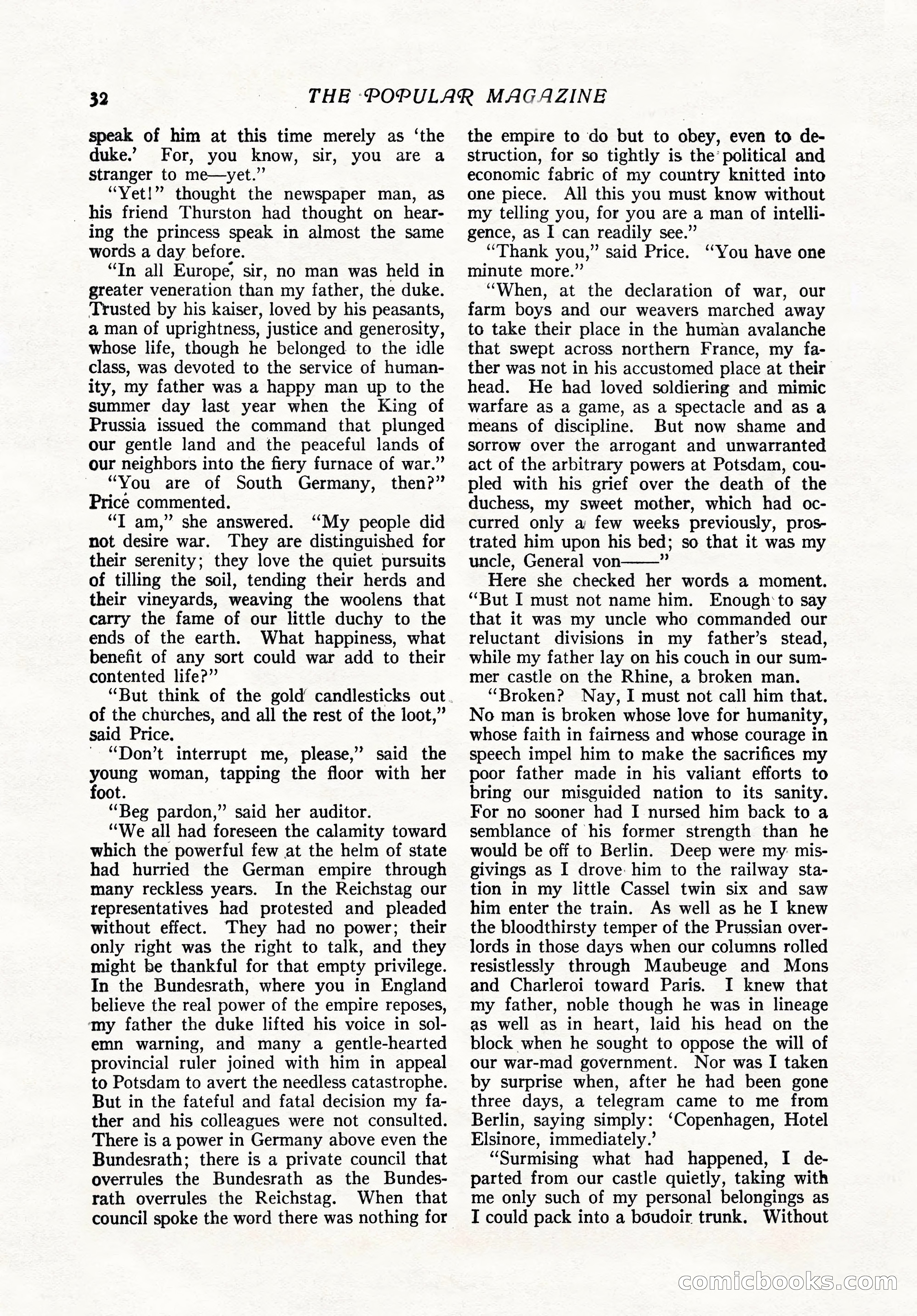 The Popular Magazine, February 7, 1919 — page 38 of 212
