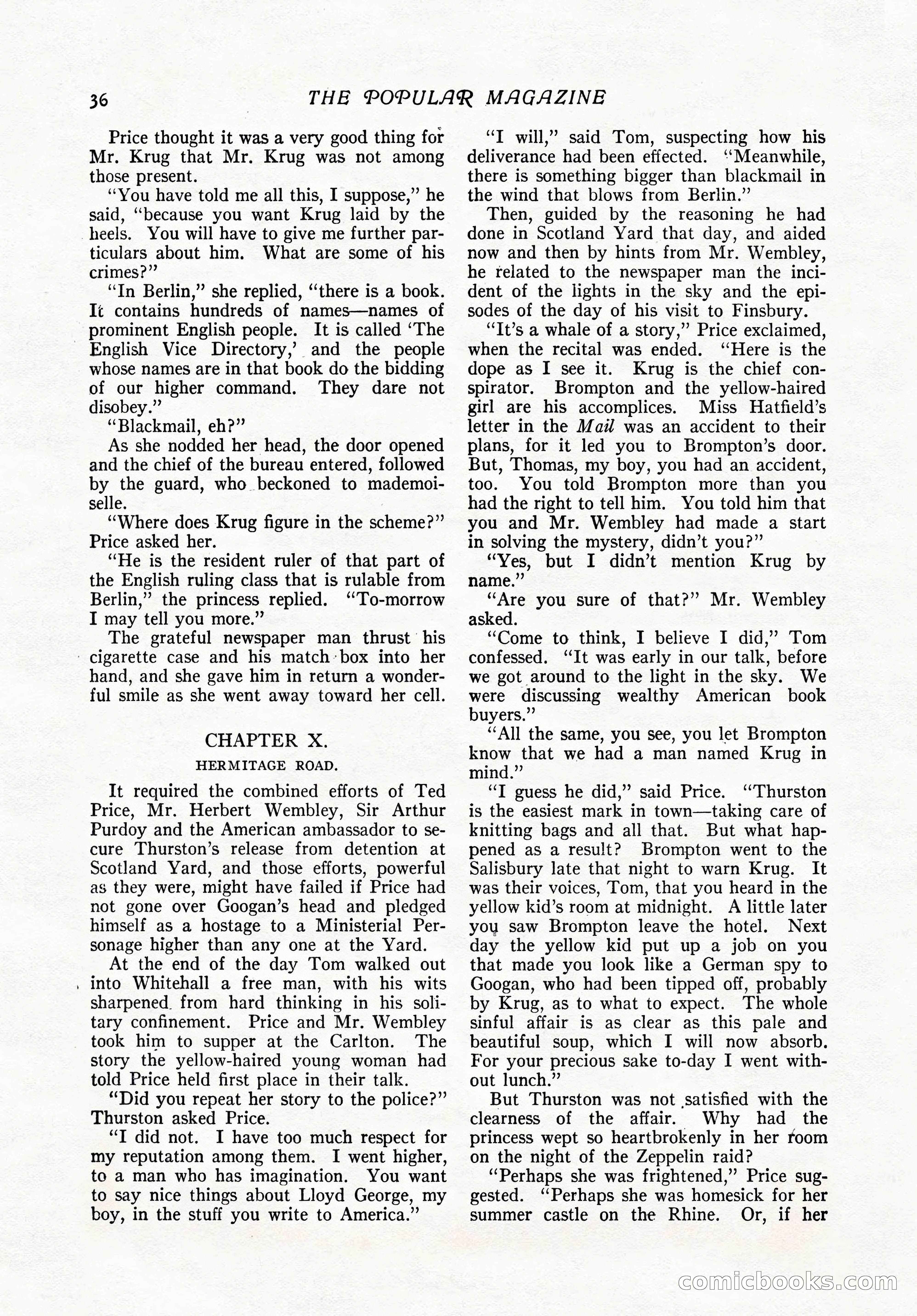 The Popular Magazine, February 7, 1919 — page 42 of 212