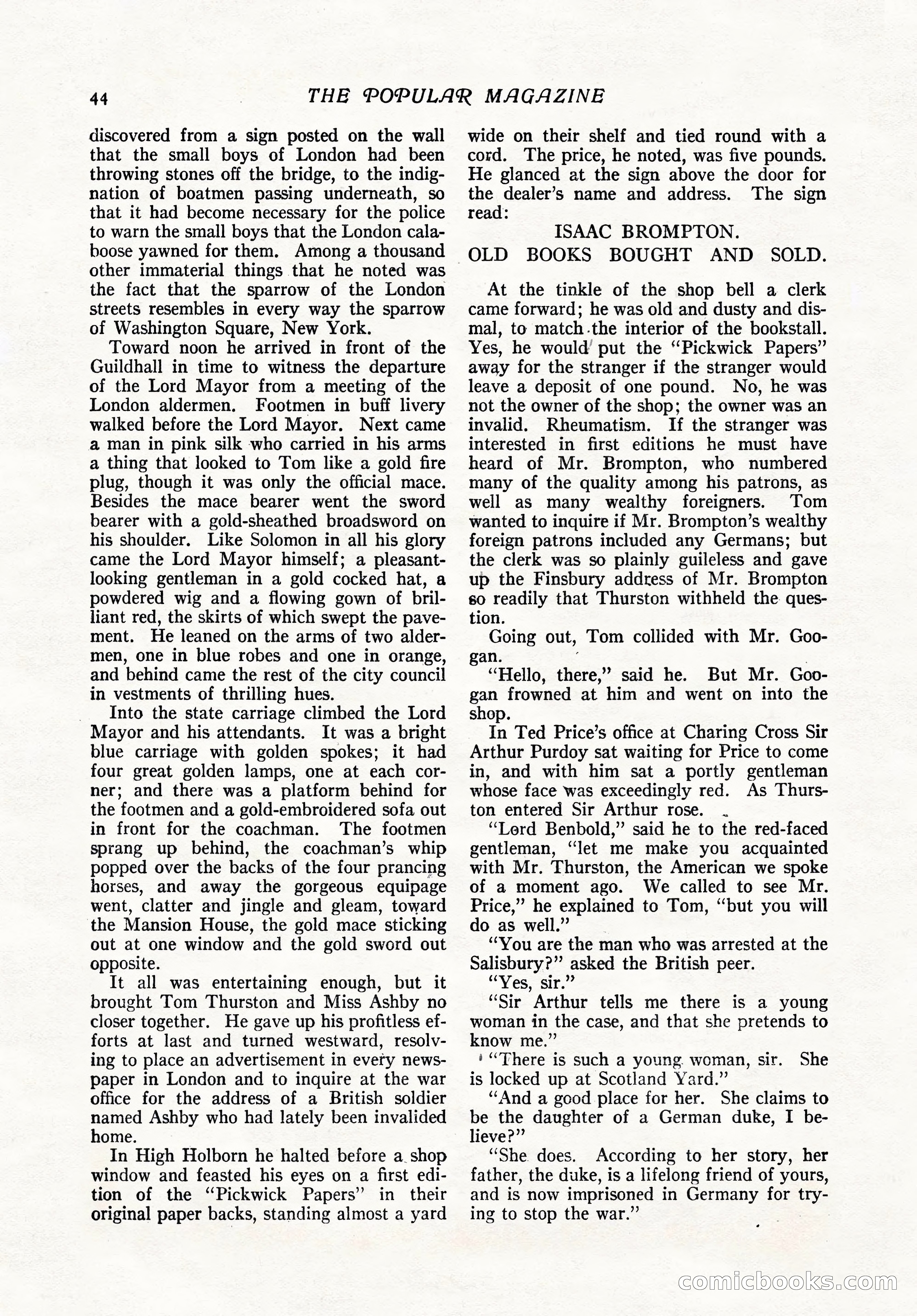 The Popular Magazine, February 7, 1919 — page 50 of 212