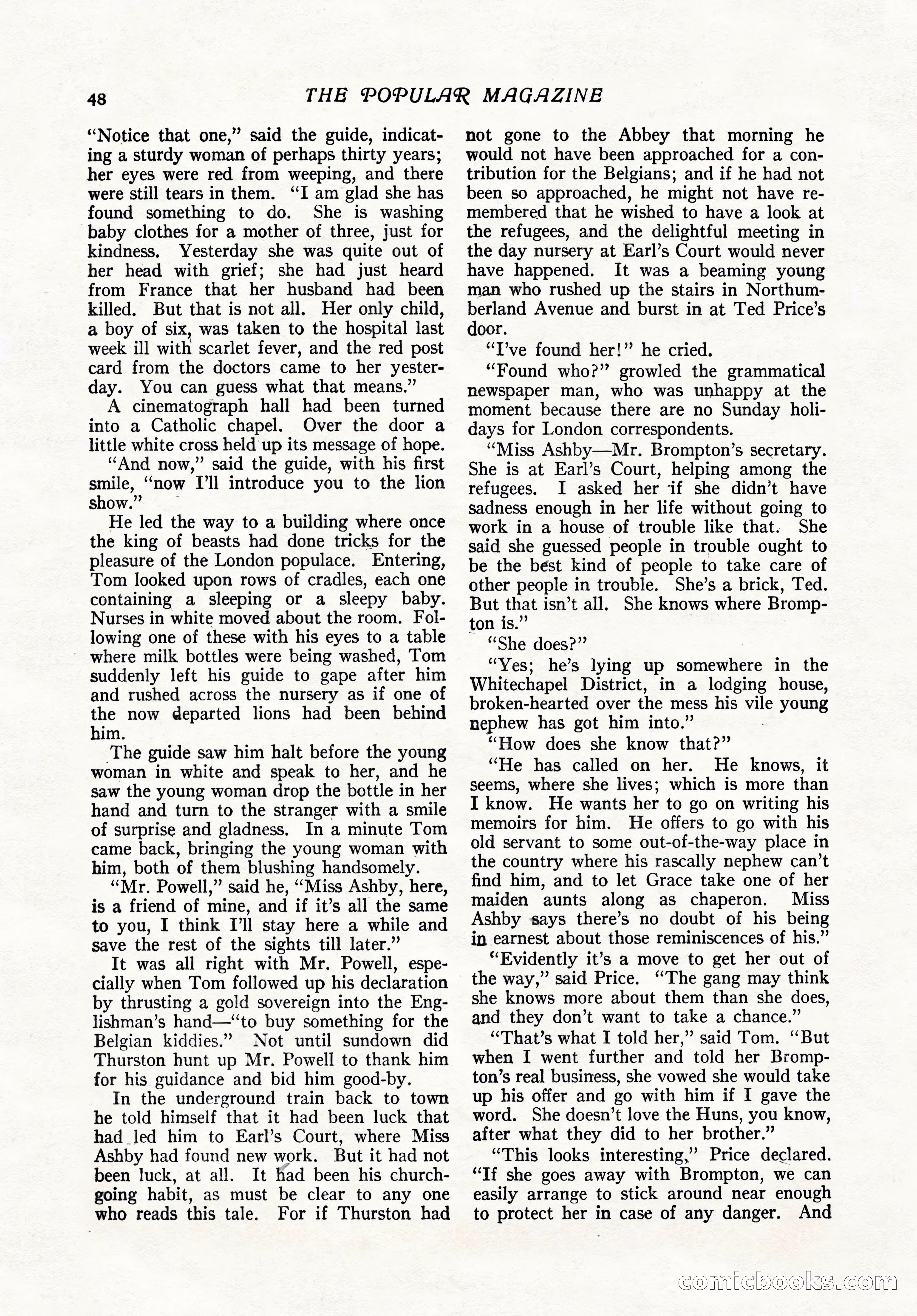 The Popular Magazine, February 7, 1919 — page 54 of 212