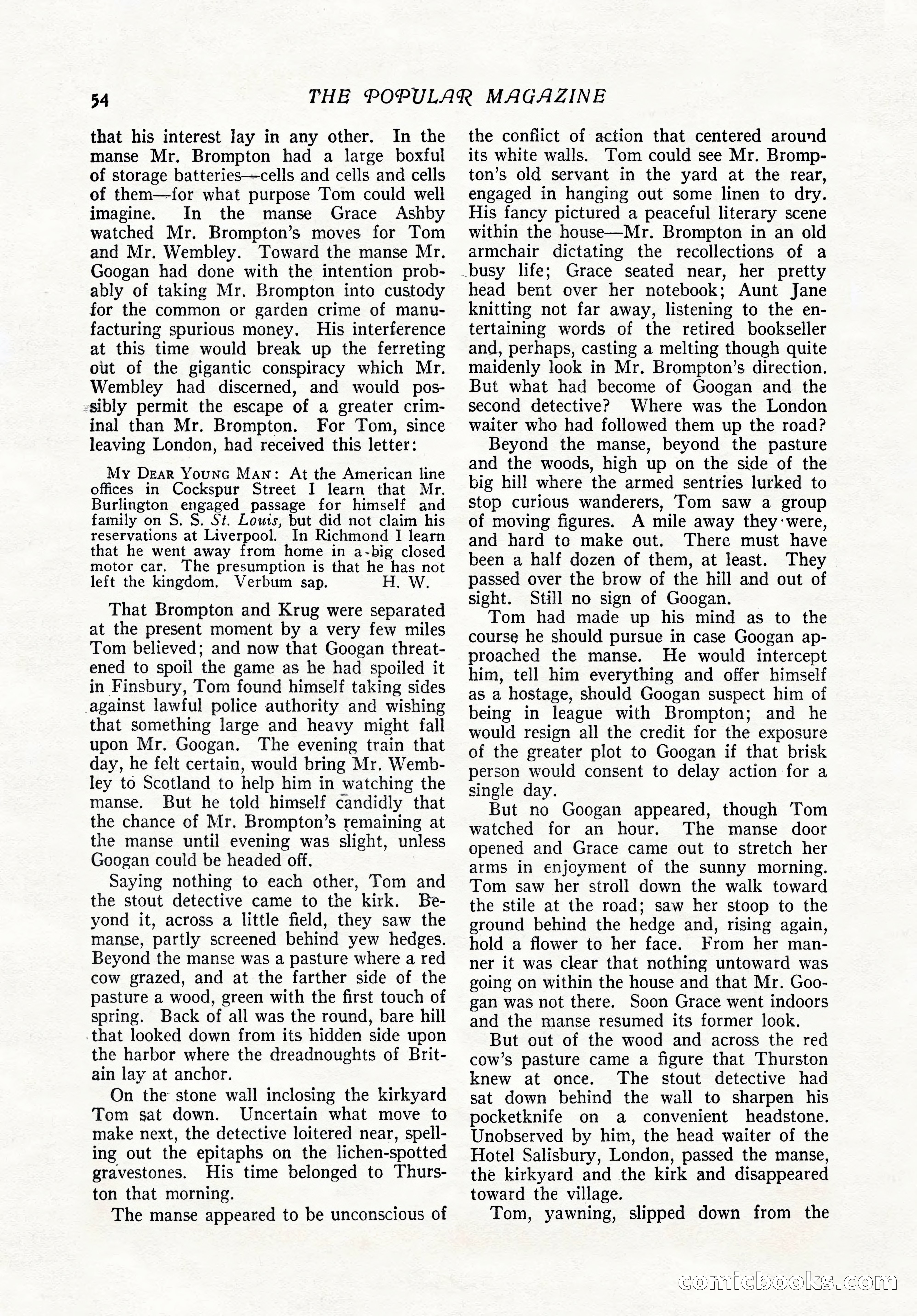 The Popular Magazine, February 7, 1919 — page 60 of 212