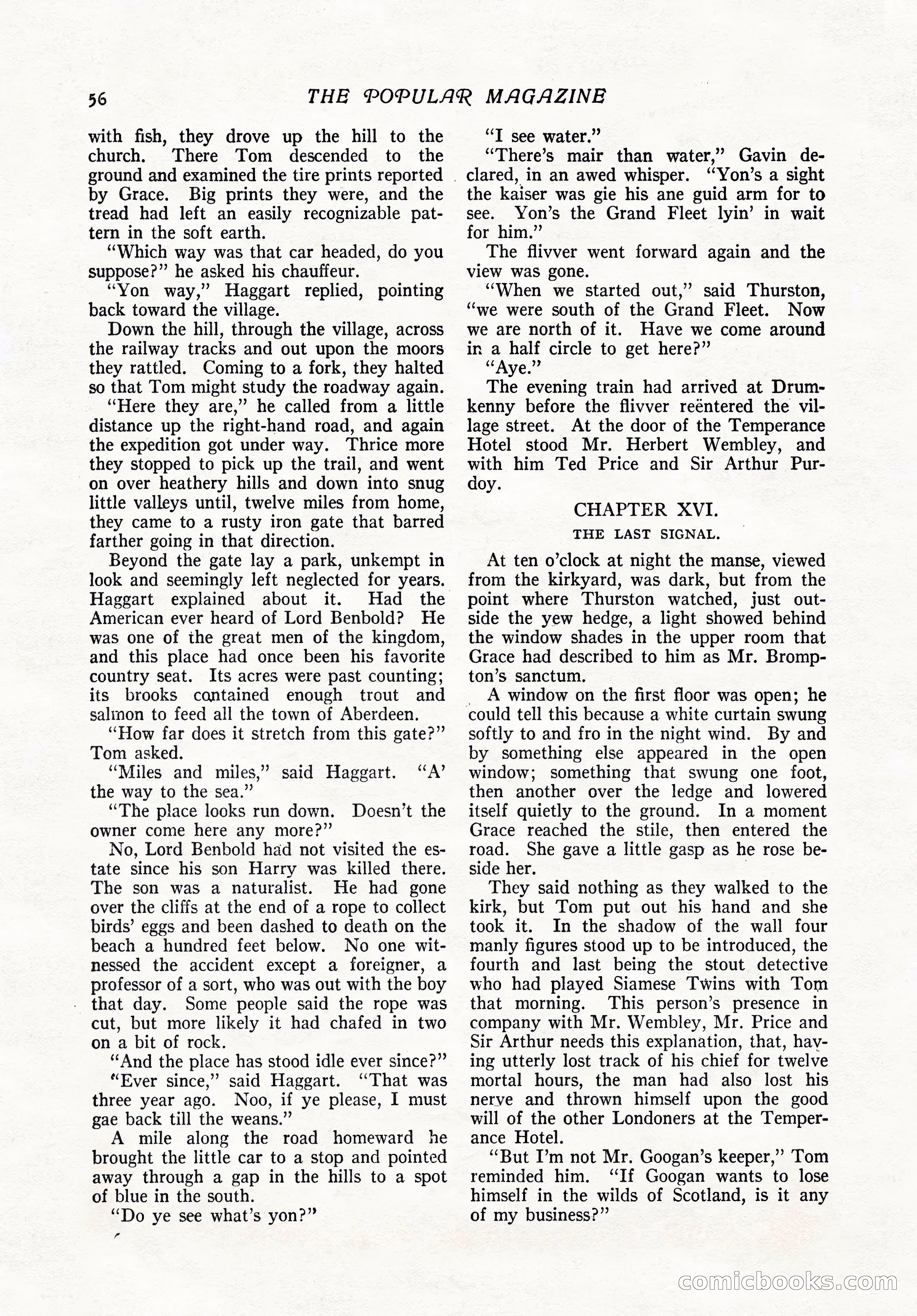 The Popular Magazine, February 7, 1919 — page 62 of 212
