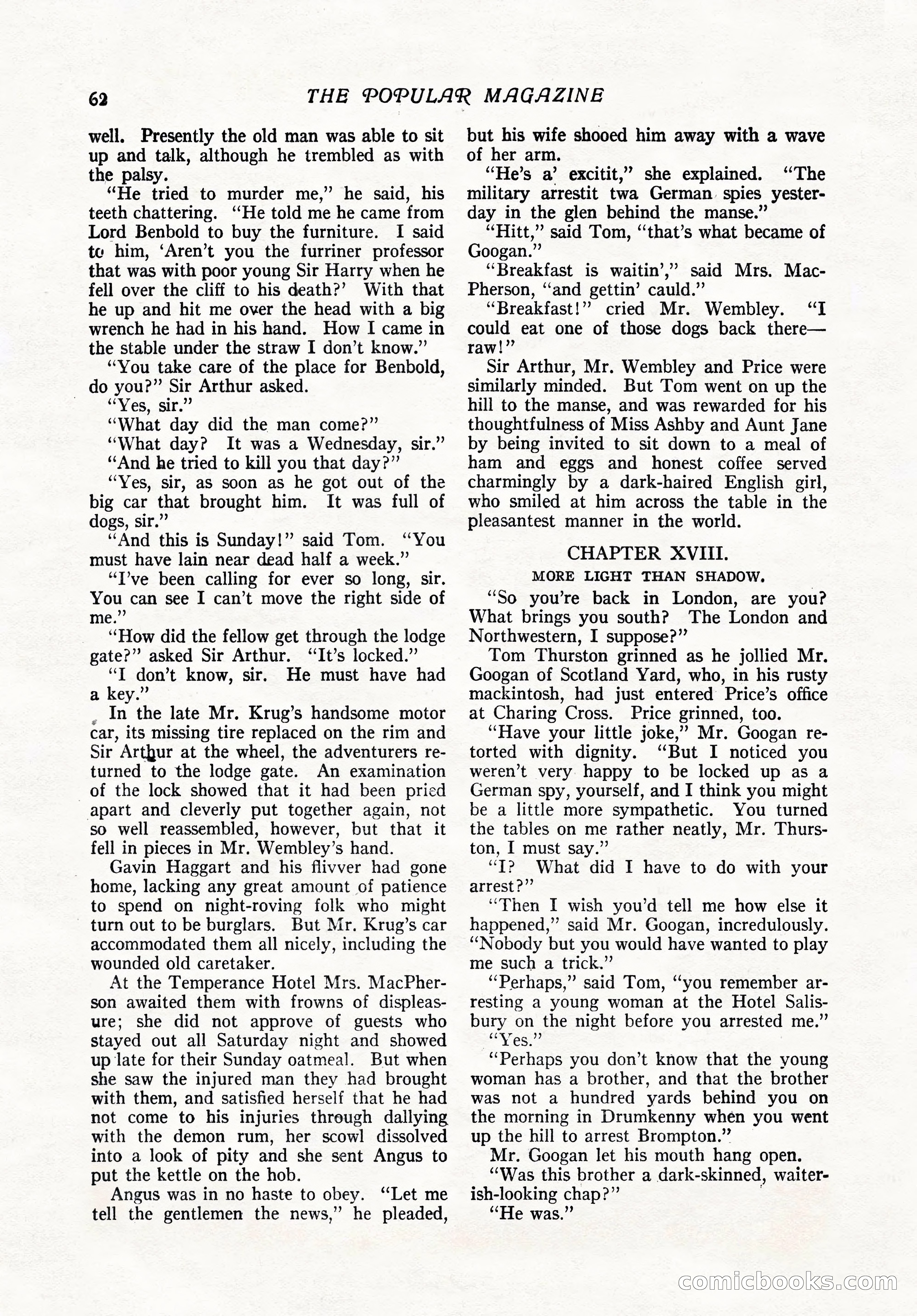 The Popular Magazine, February 7, 1919 — page 68 of 212