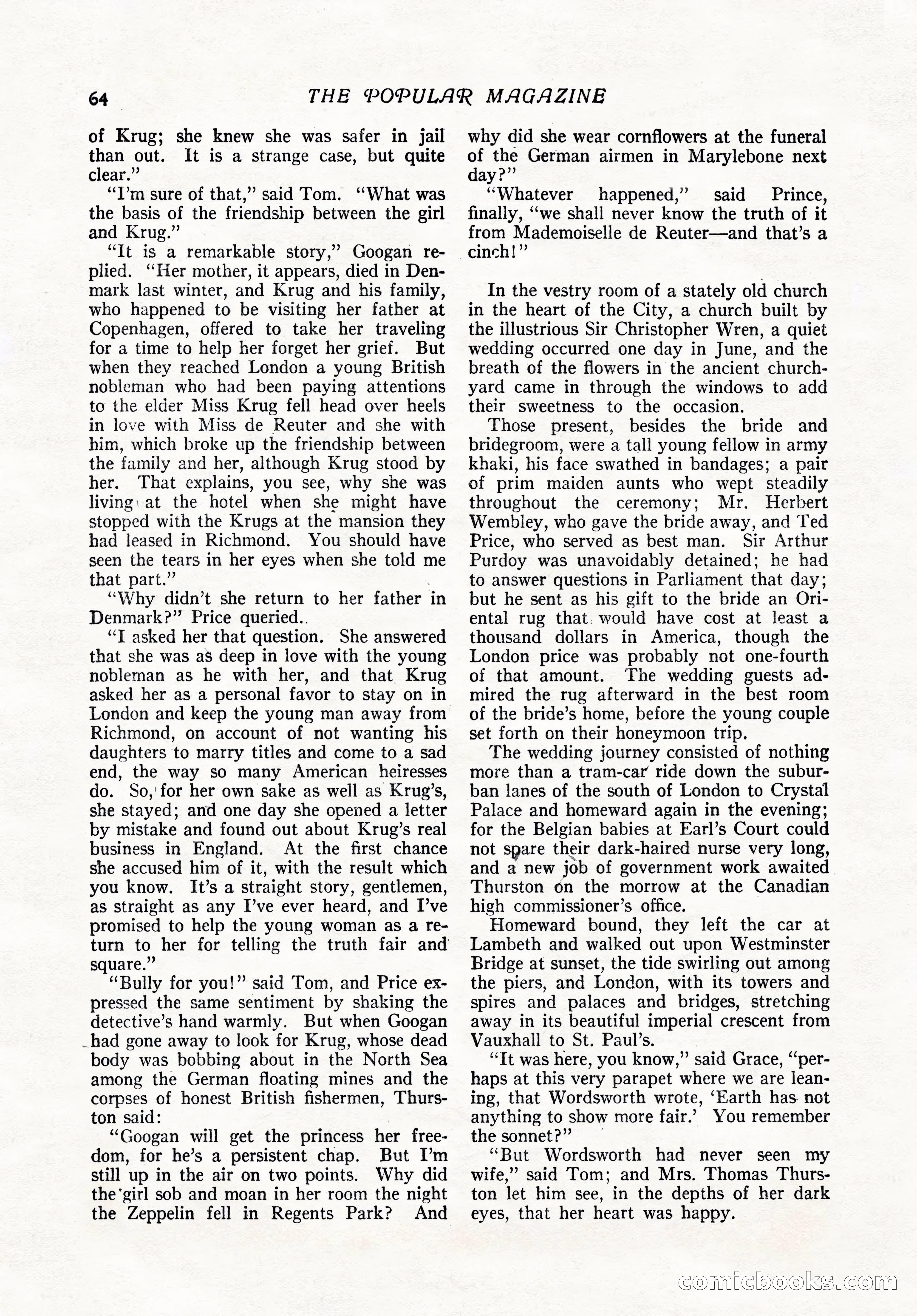 The Popular Magazine, February 7, 1919 — page 70 of 212