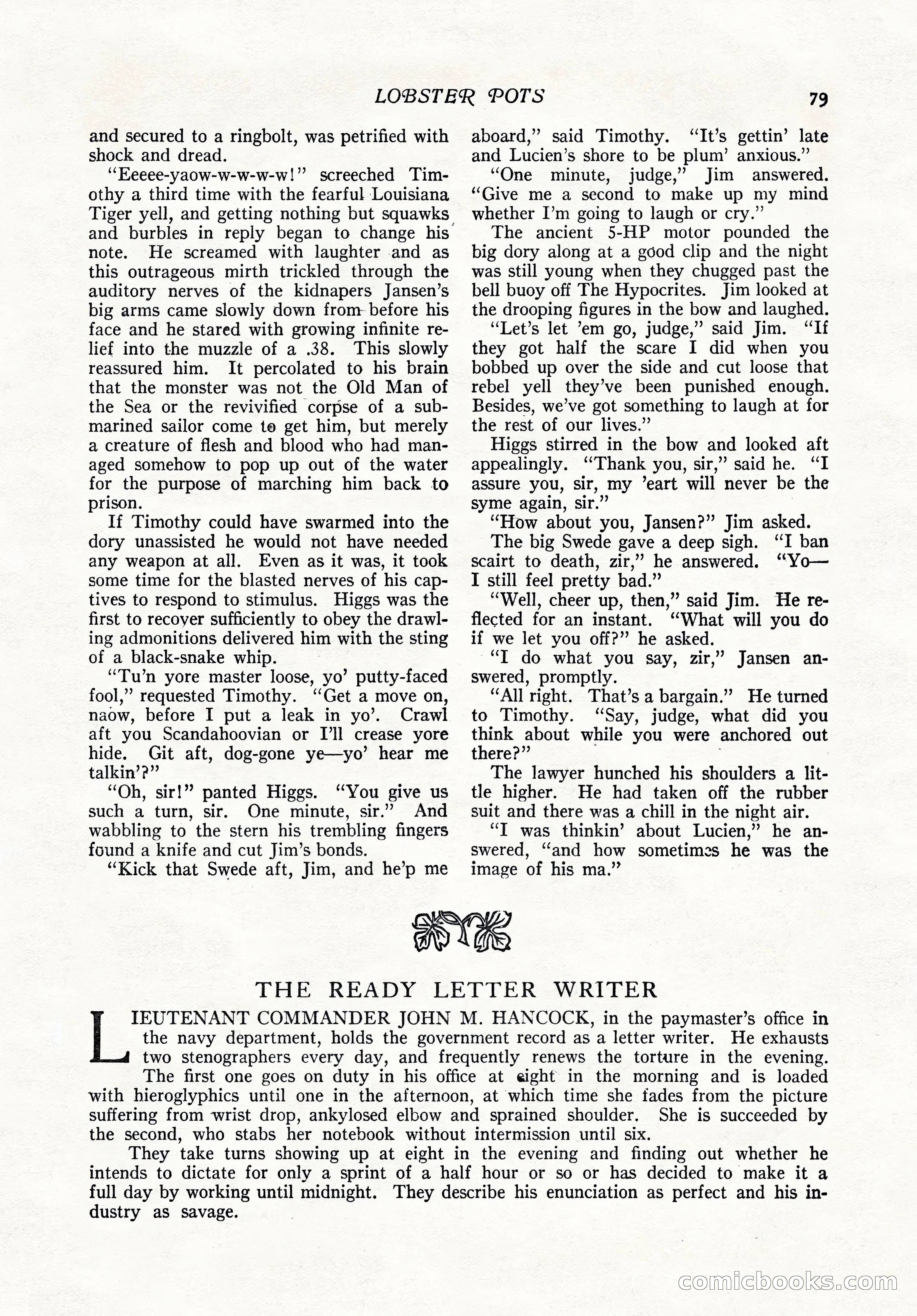 The Popular Magazine, February 7, 1919 — page 85 of 212