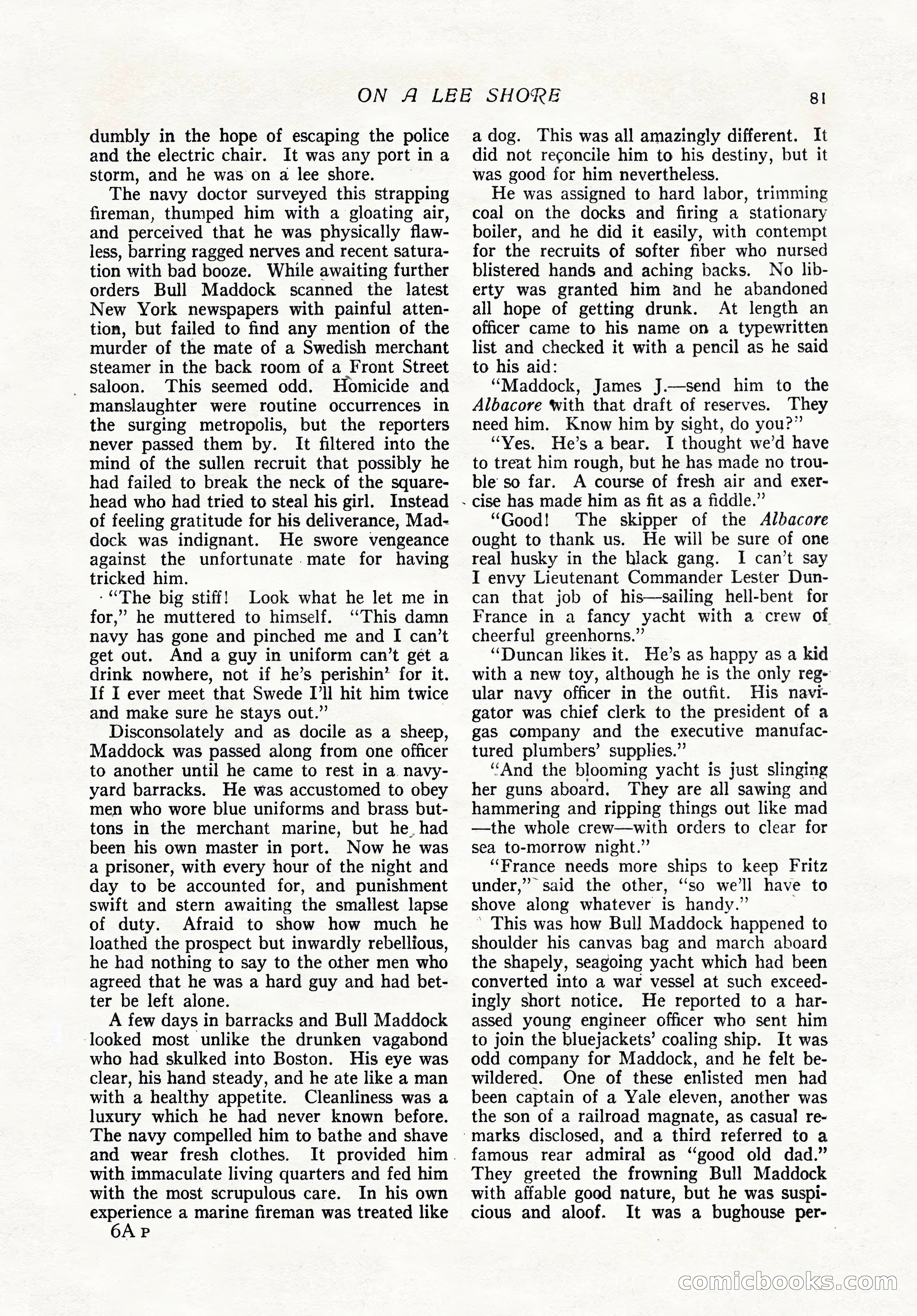 The Popular Magazine, February 7, 1919 — page 87 of 212