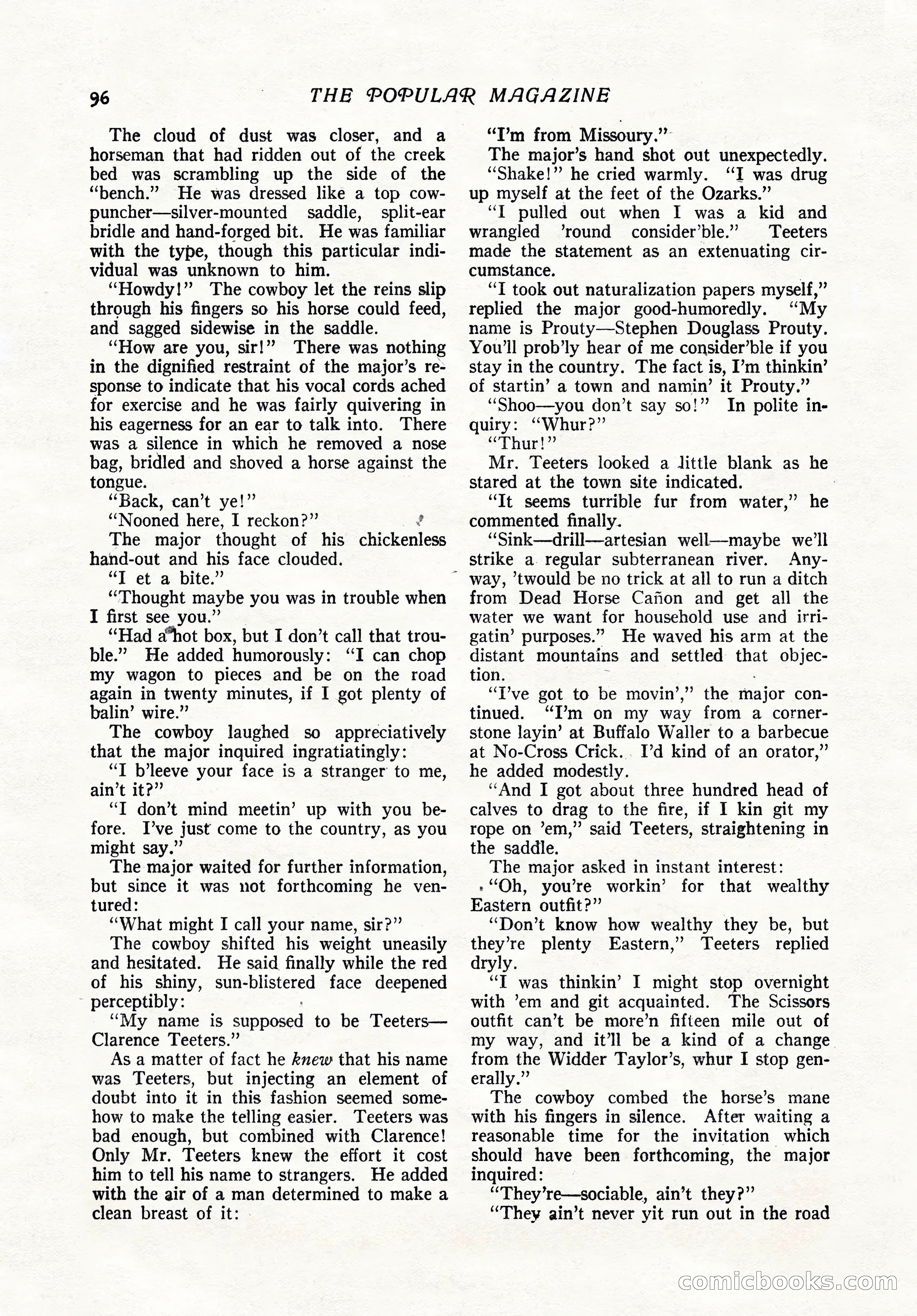 The Popular Magazine, February 7, 1919 — page 102 of 212
