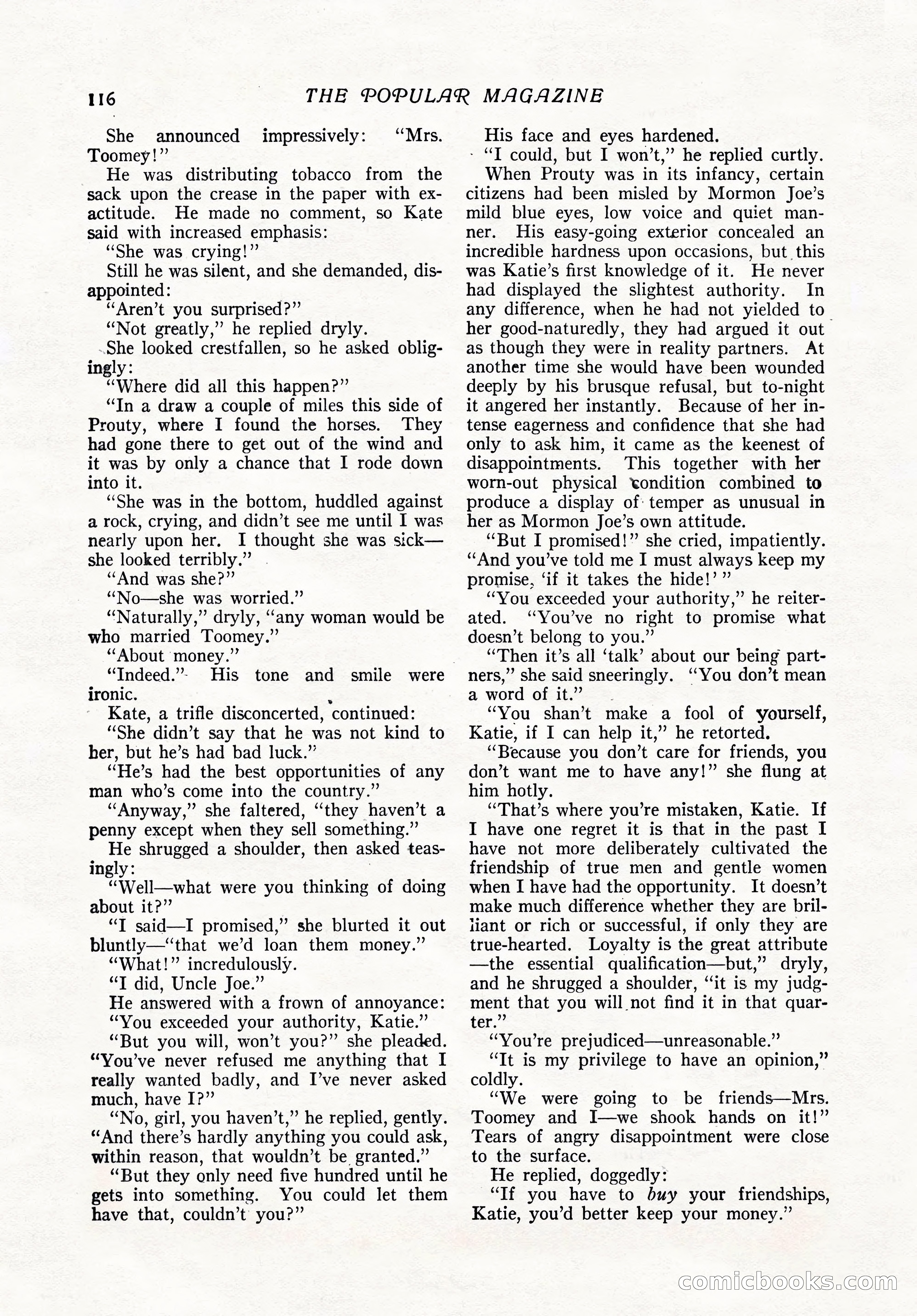 The Popular Magazine, February 7, 1919 — page 122 of 212