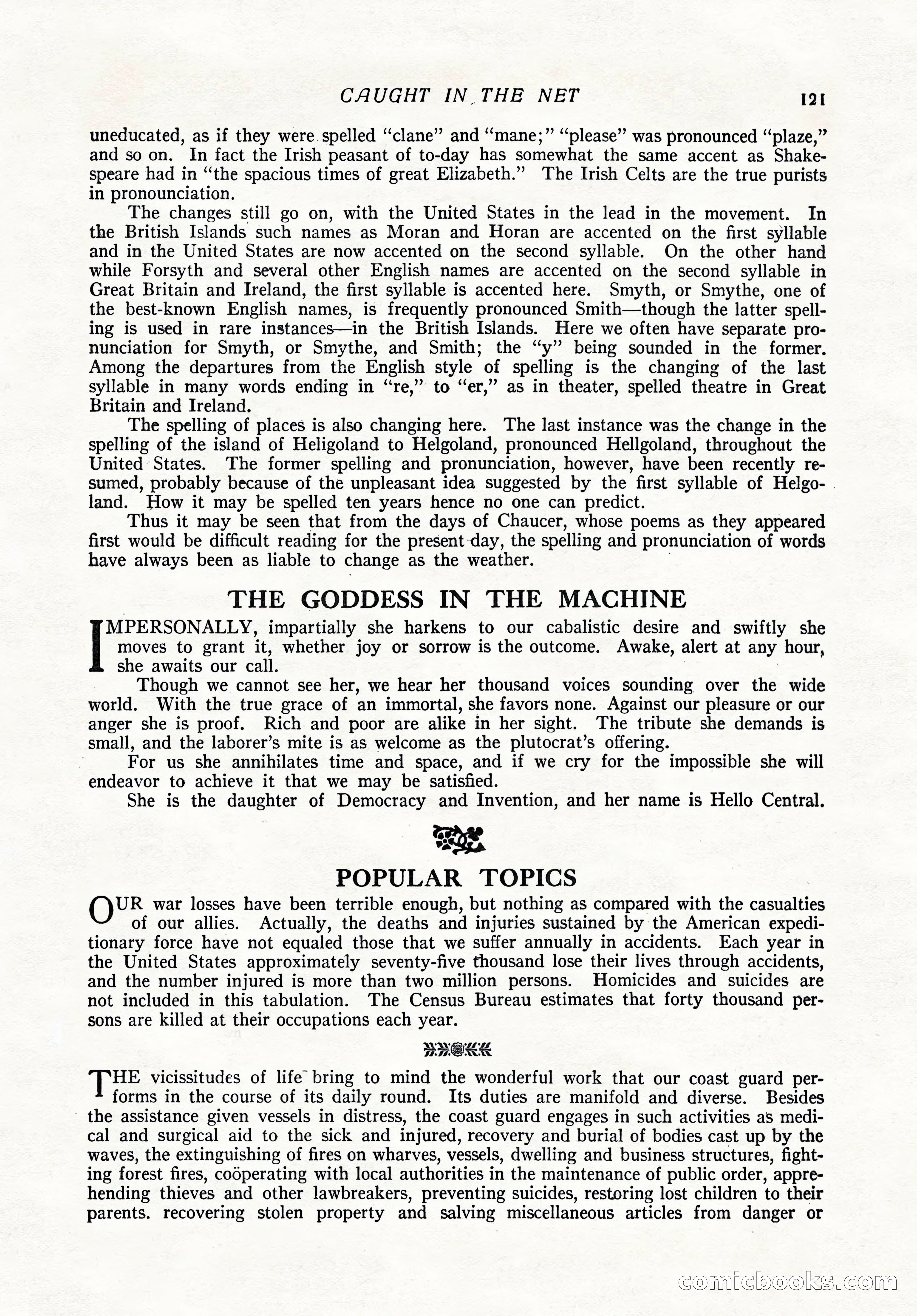The Popular Magazine, February 7, 1919 — page 127 of 212