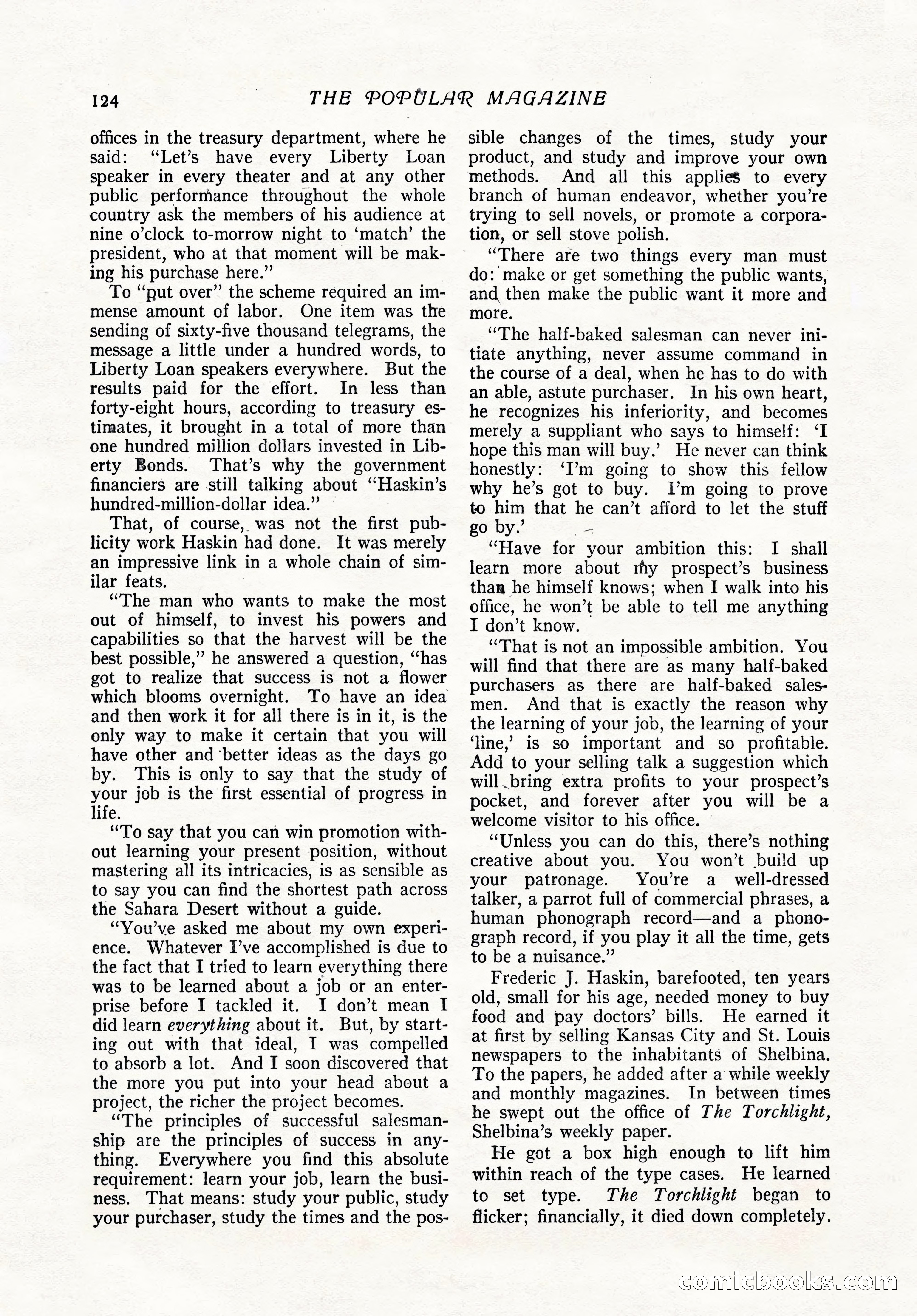 The Popular Magazine, February 7, 1919 — page 130 of 212
