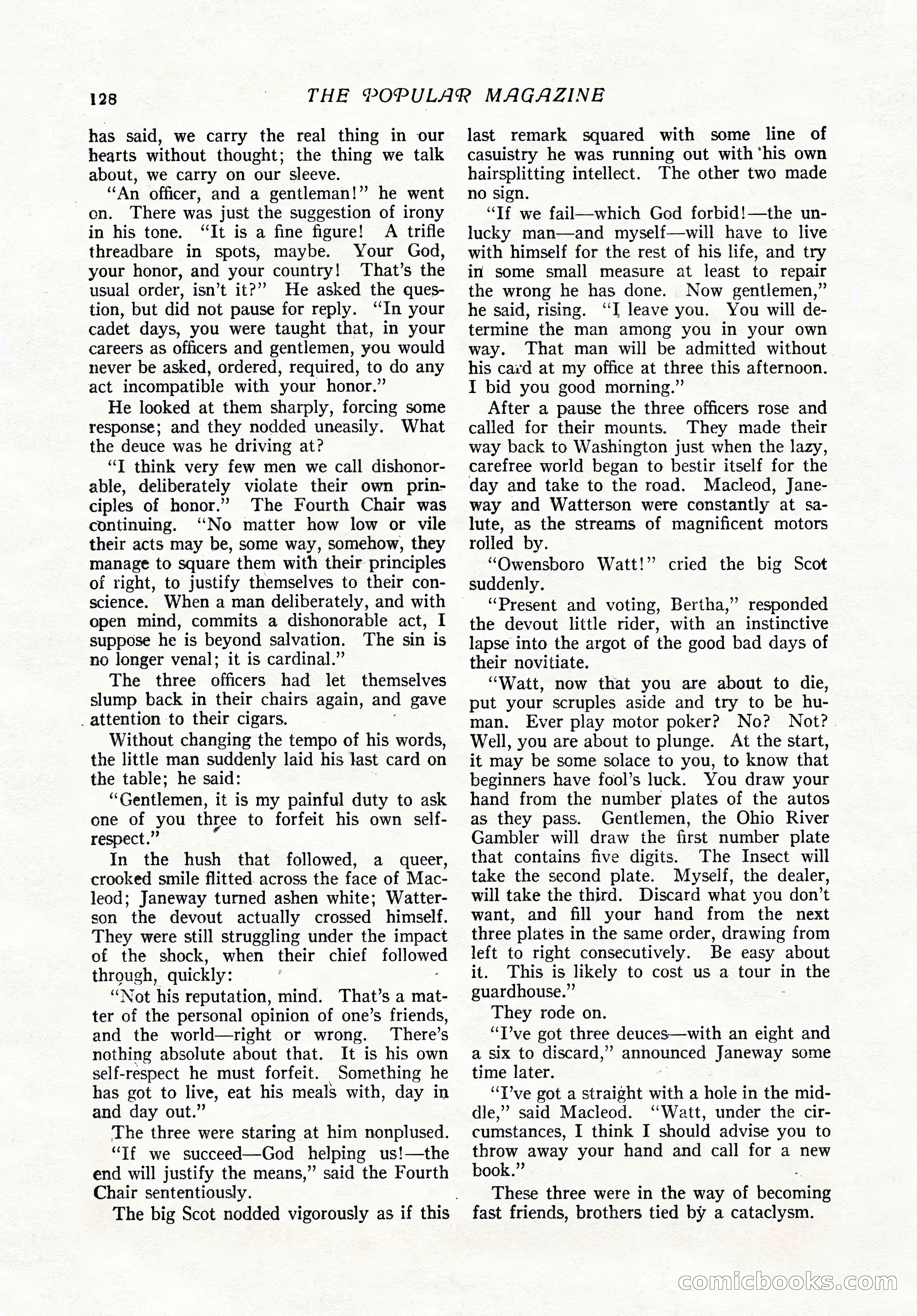 The Popular Magazine, February 7, 1919 — page 134 of 212