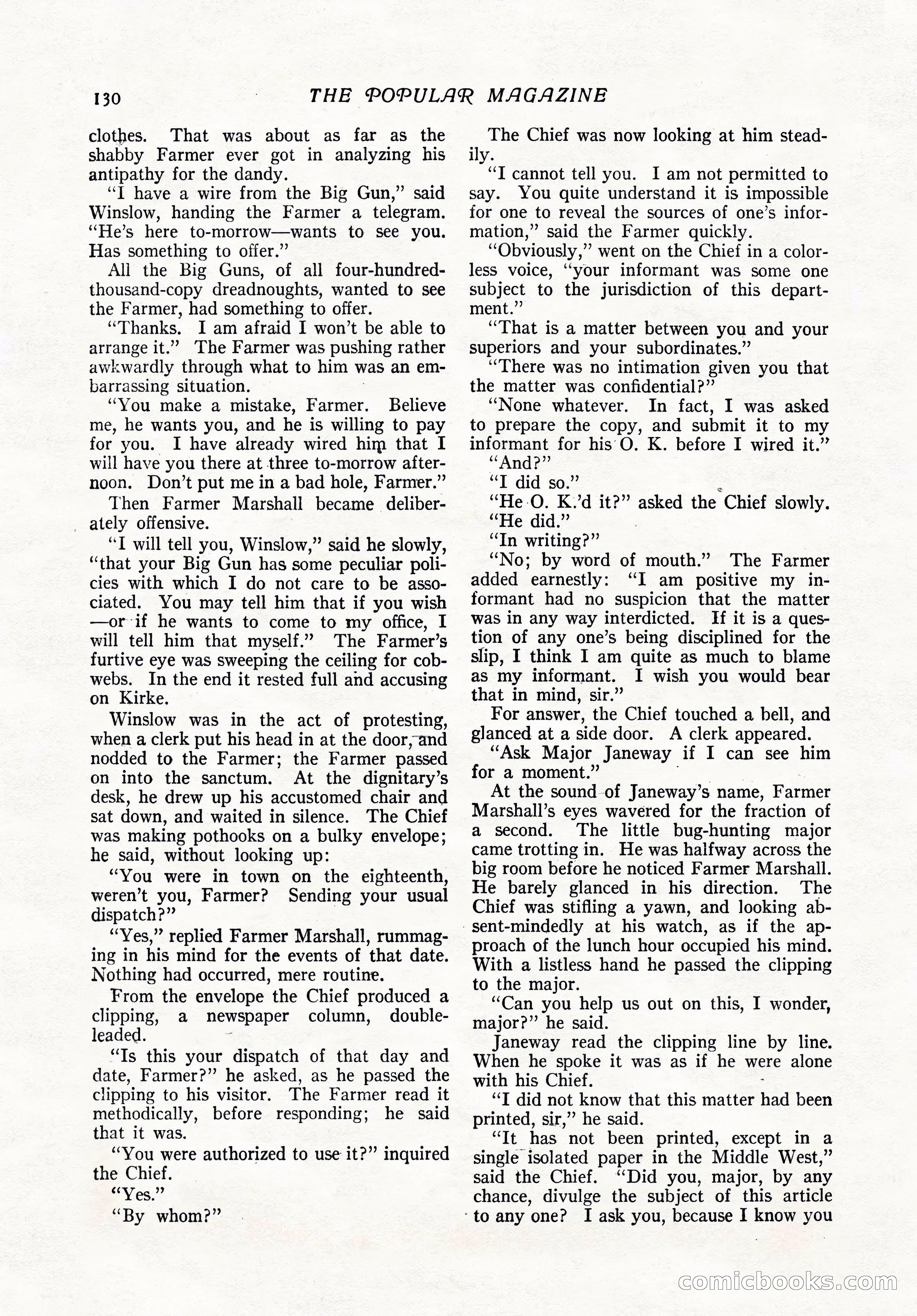 The Popular Magazine, February 7, 1919 — page 136 of 212