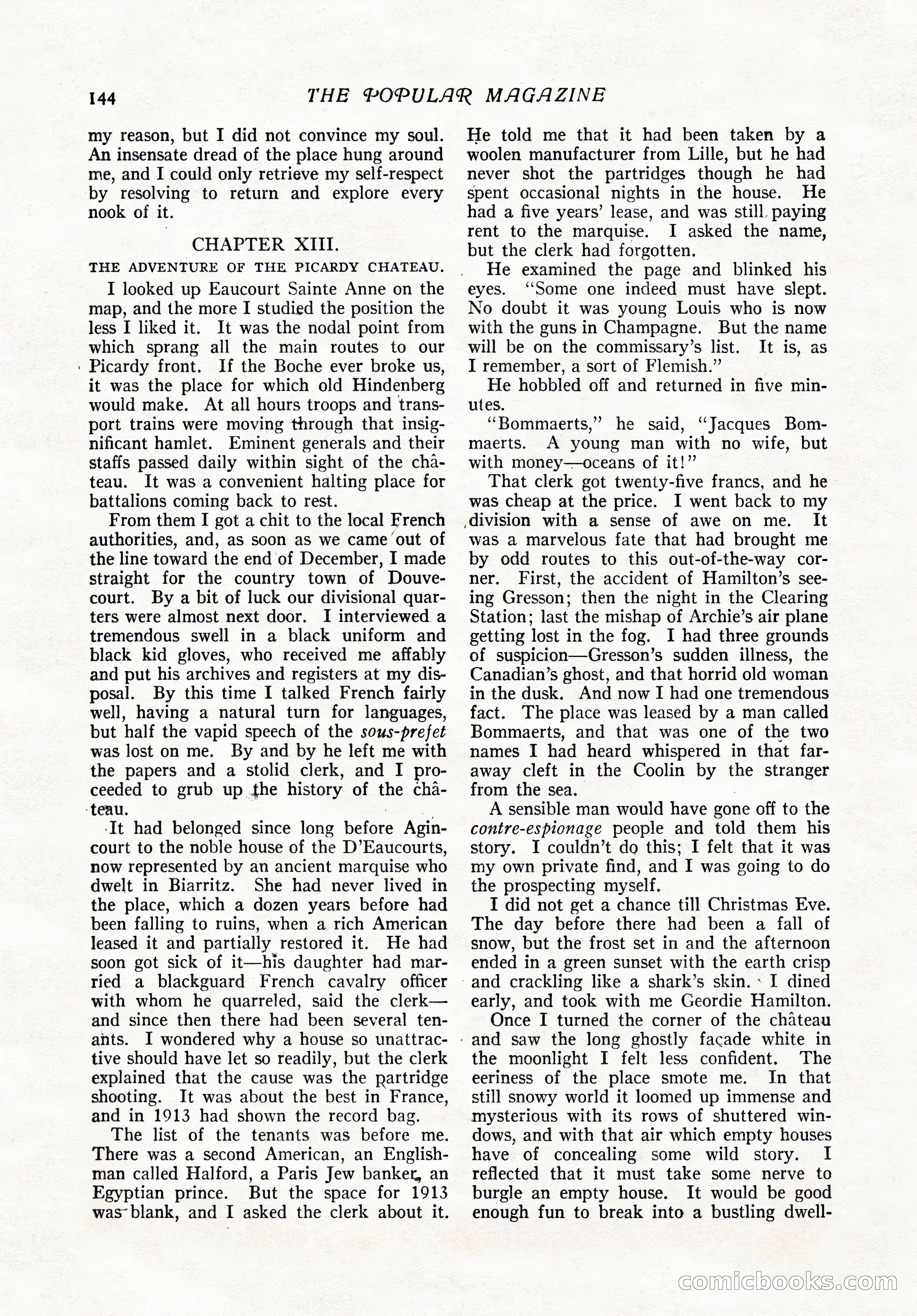 The Popular Magazine, February 7, 1919 — page 150 of 212