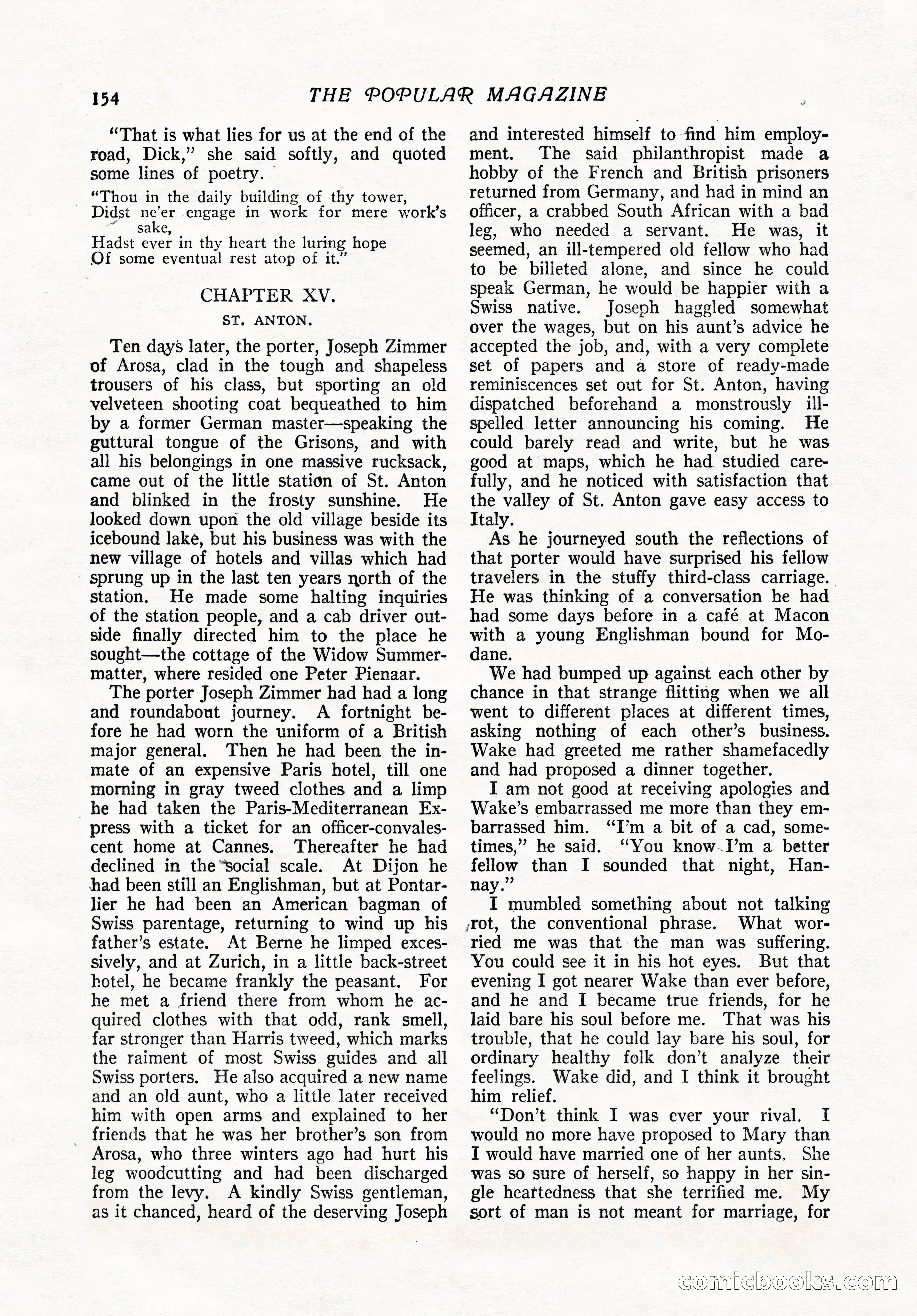 The Popular Magazine, February 7, 1919 — page 160 of 212