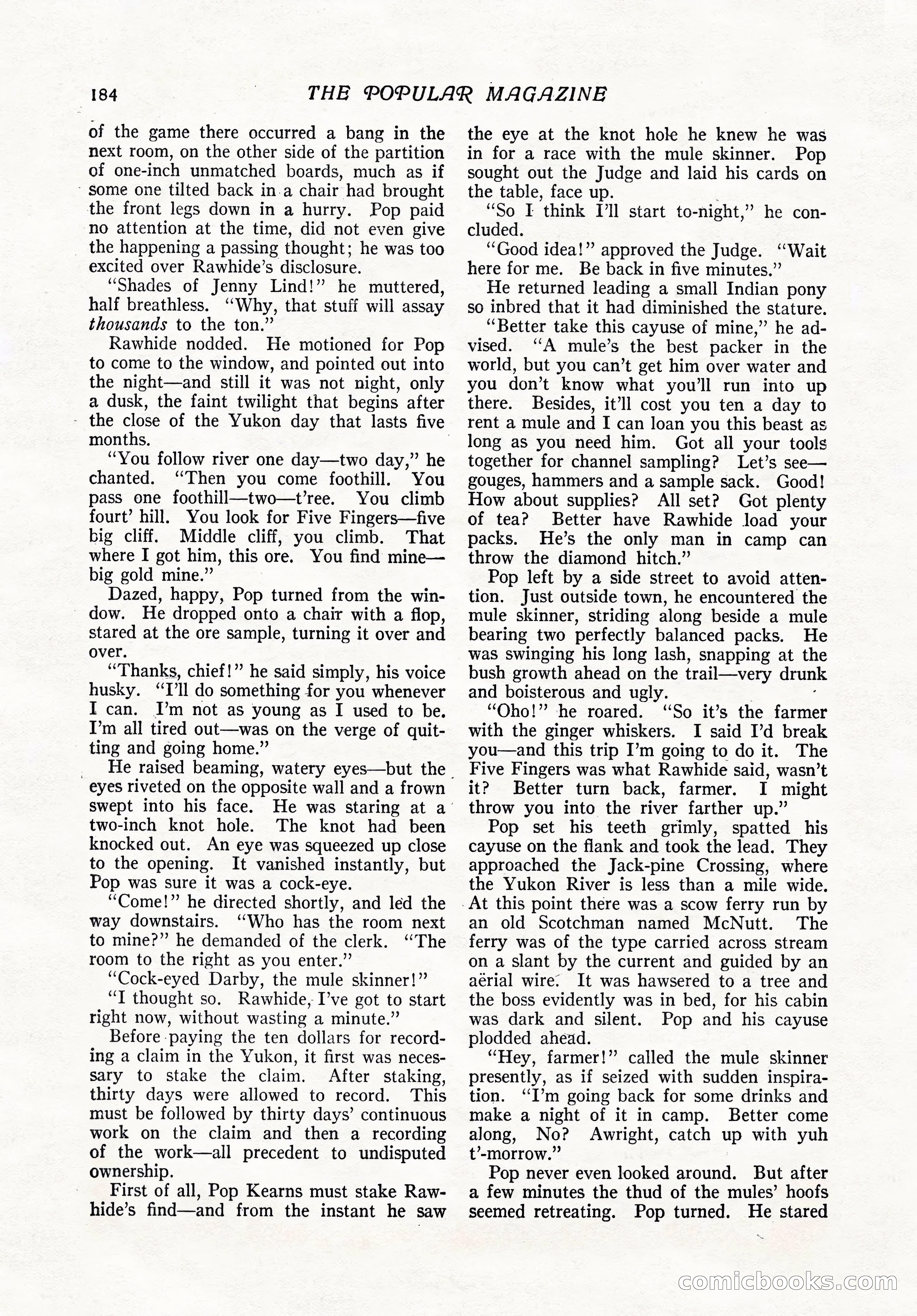 The Popular Magazine, February 7, 1919 — page 190 of 212