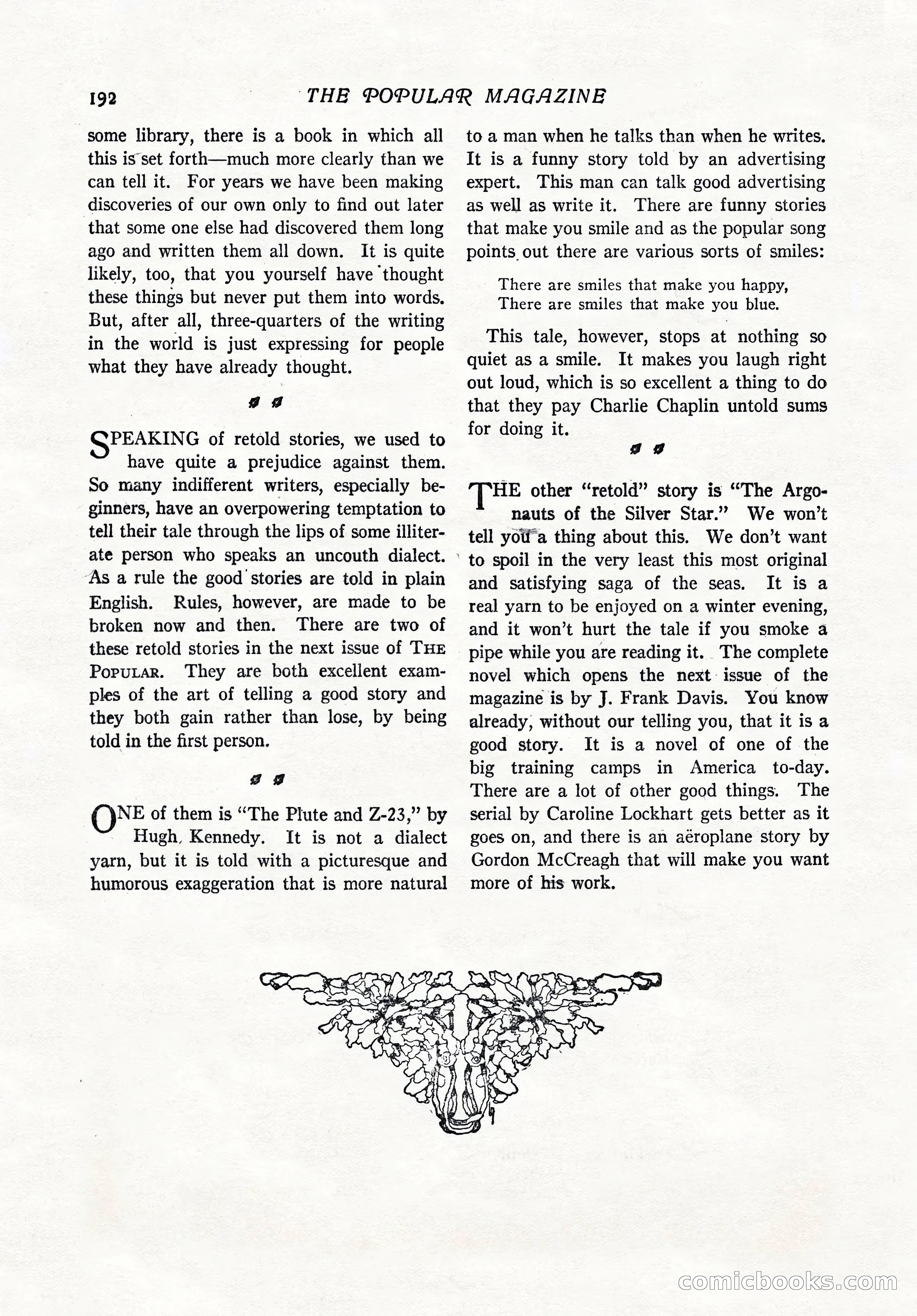 The Popular Magazine, February 7, 1919 — page 198 of 212