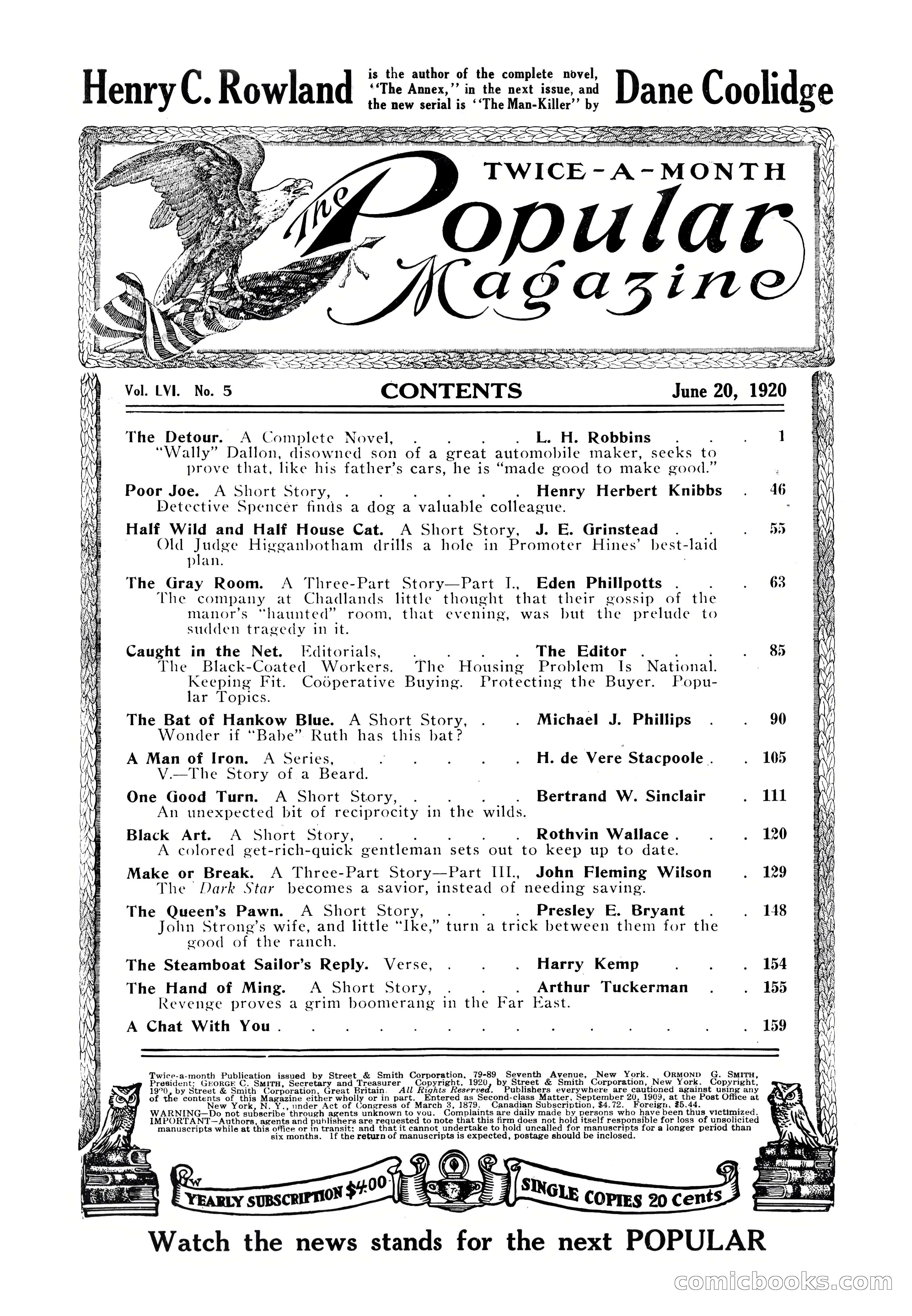 The Popular Magazine, June 20, 1920 — page 2 of 164